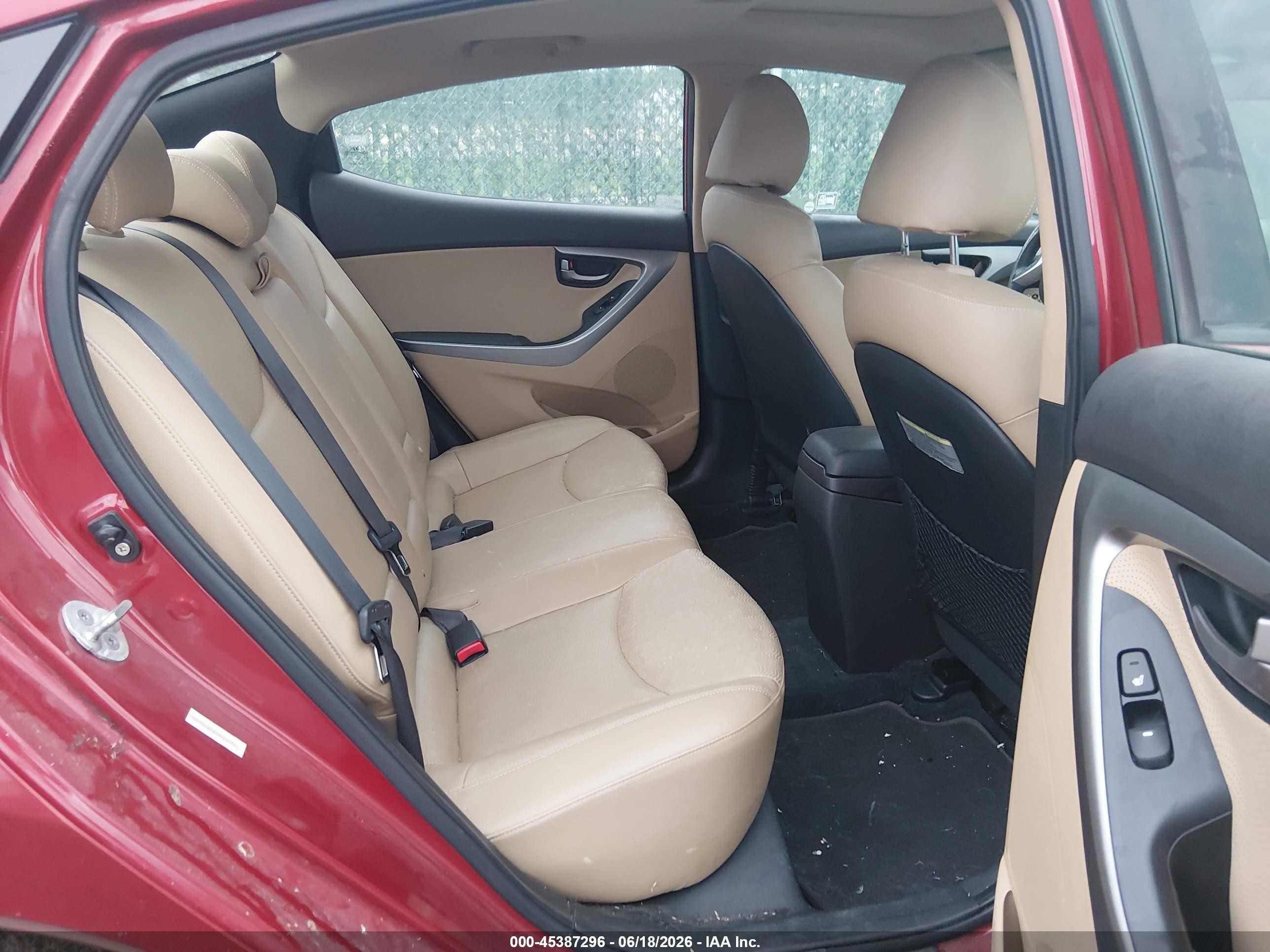 2012 Hyundai Elantra Limited (ulsan Plant) Red vin: KMHDH4AE8CU249375