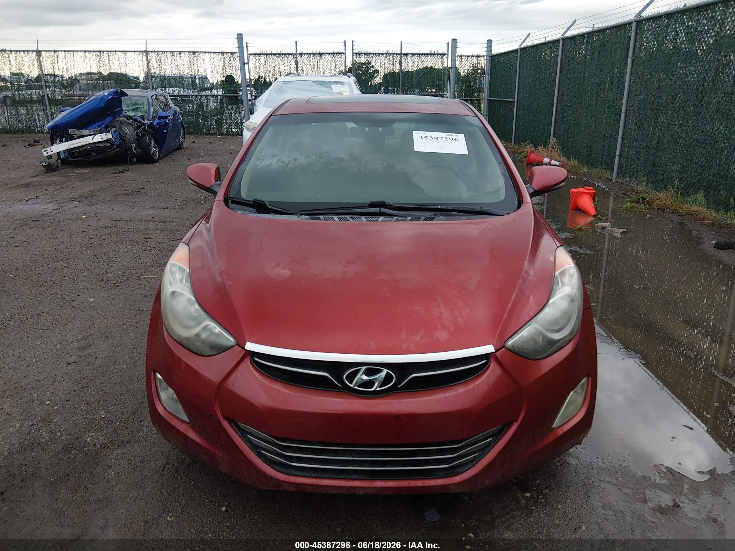 2012 Hyundai Elantra Limited (ulsan Plant) Red vin: KMHDH4AE8CU249375