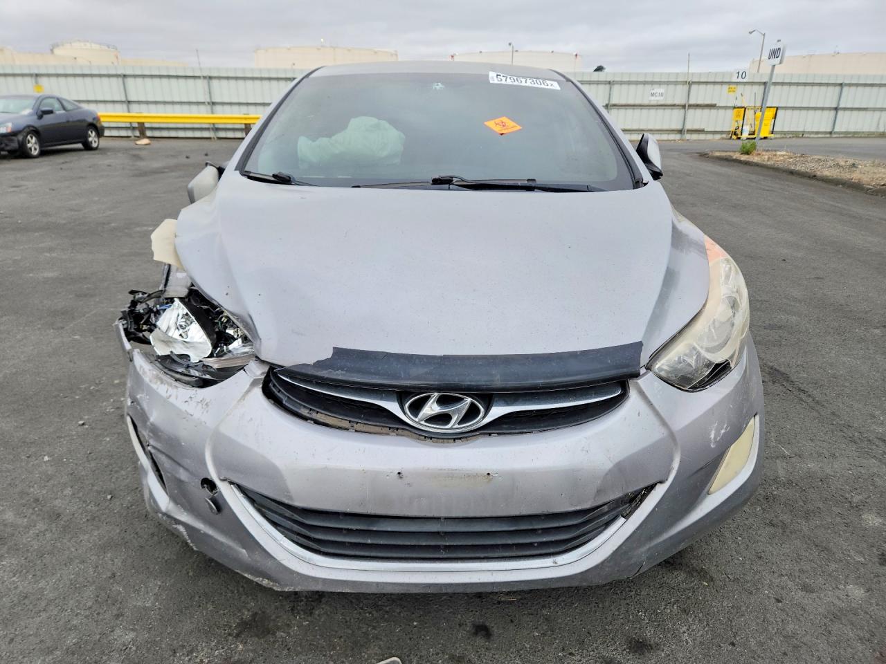 2012 Hyundai Elantra Gls Silver vin: KMHDH4AE8CU282392