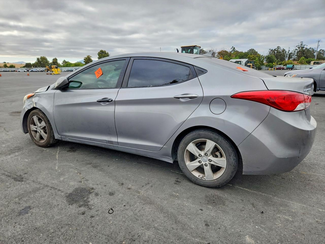 2012 Hyundai Elantra Gls Silver vin: KMHDH4AE8CU282392