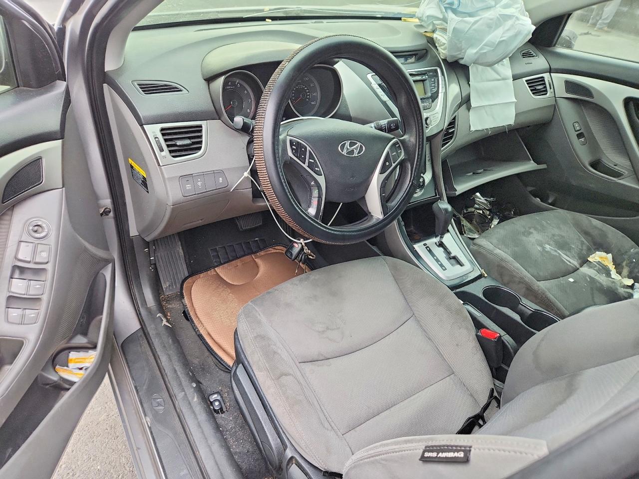 2012 Hyundai Elantra Gls Silver vin: KMHDH4AE8CU282392