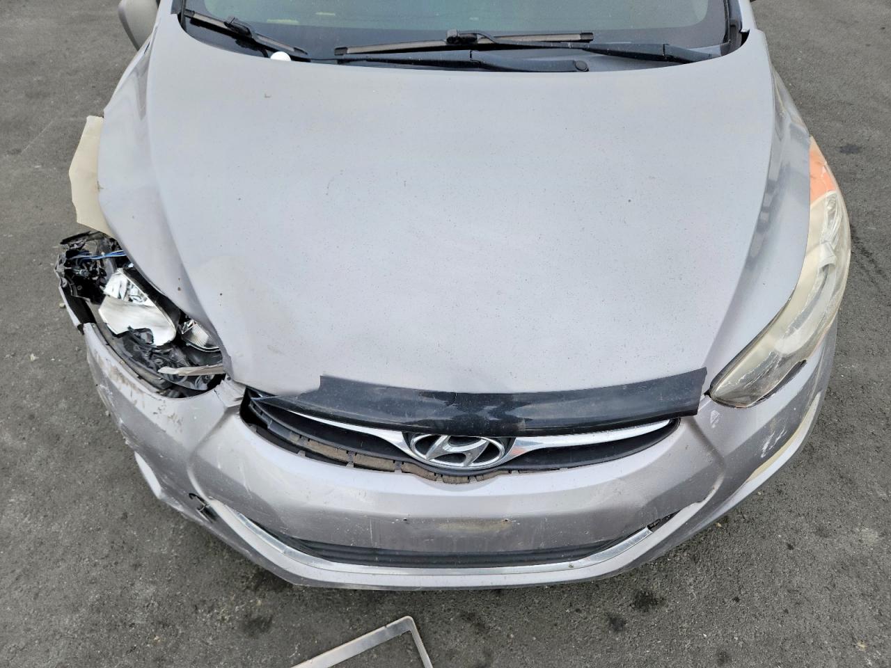 2012 Hyundai Elantra Gls Silver vin: KMHDH4AE8CU282392
