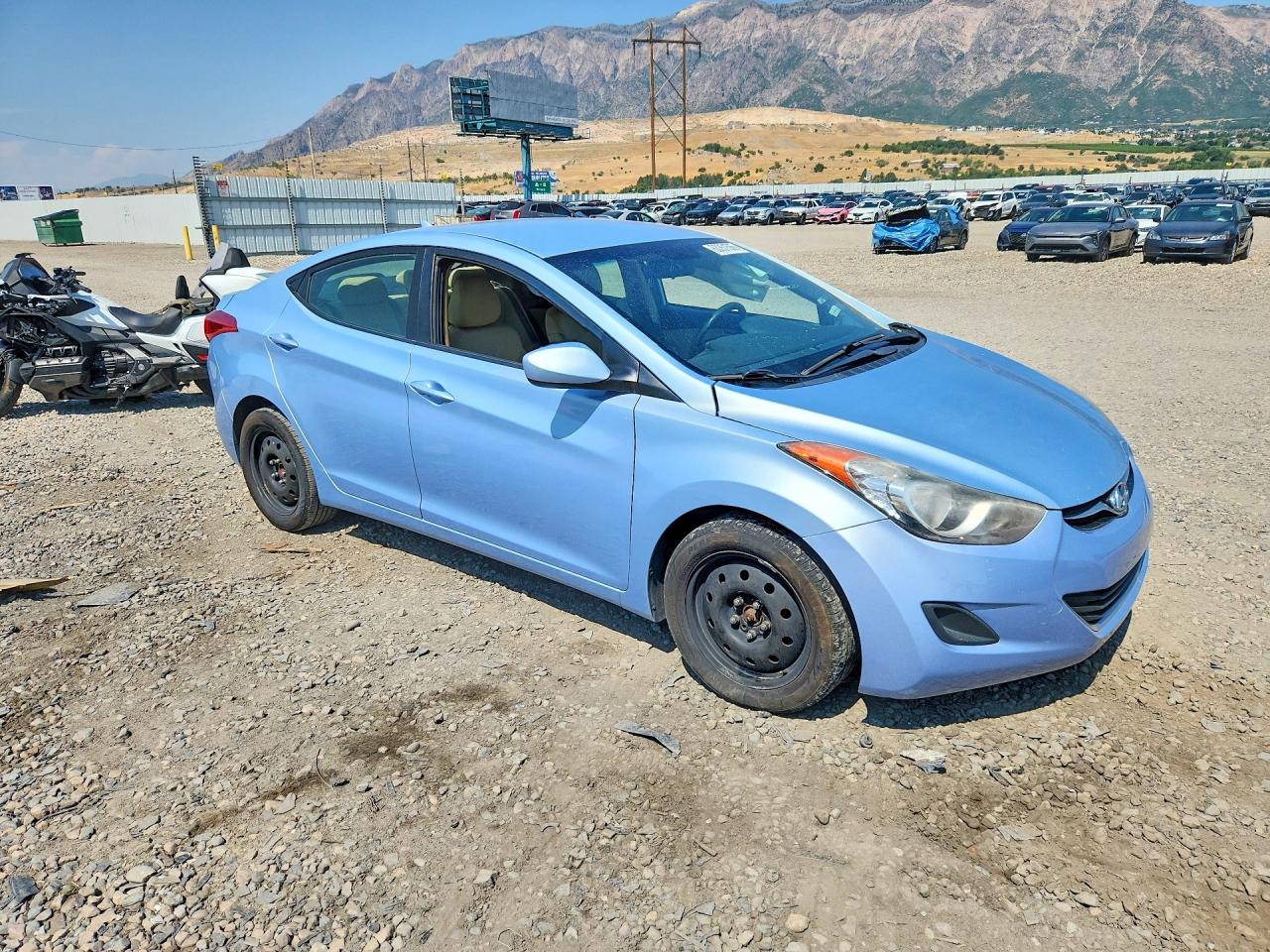 2012 Hyundai Elantra Gls Blue vin: KMHDH4AE8CU292002