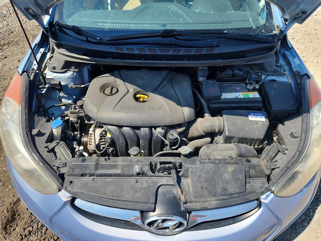 2012 Hyundai Elantra Gls Blue vin: KMHDH4AE8CU292002