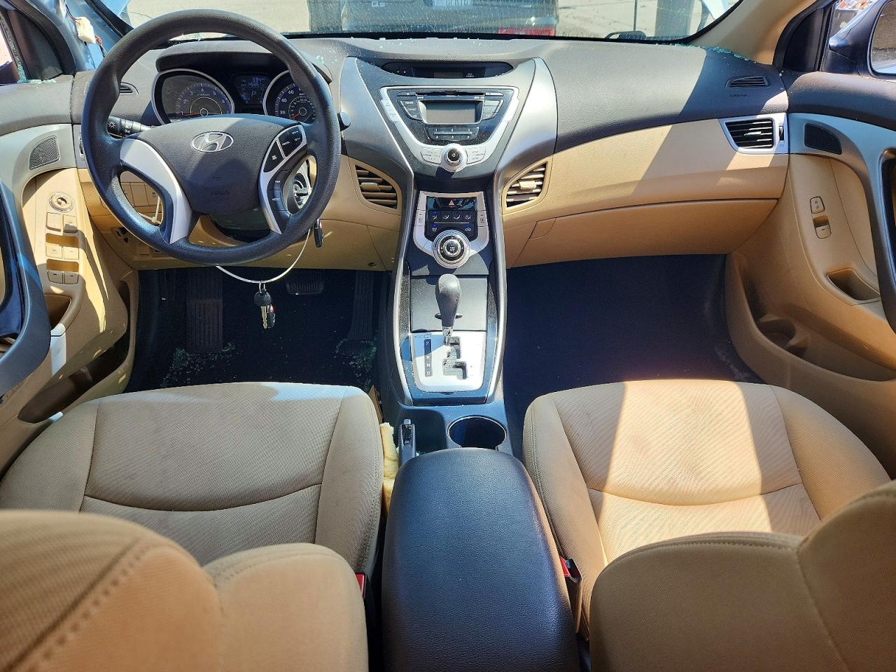 2012 Hyundai Elantra Gls Blue vin: KMHDH4AE8CU292002