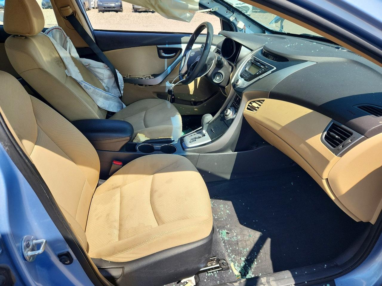 2012 Hyundai Elantra Gls Blue vin: KMHDH4AE8CU292002