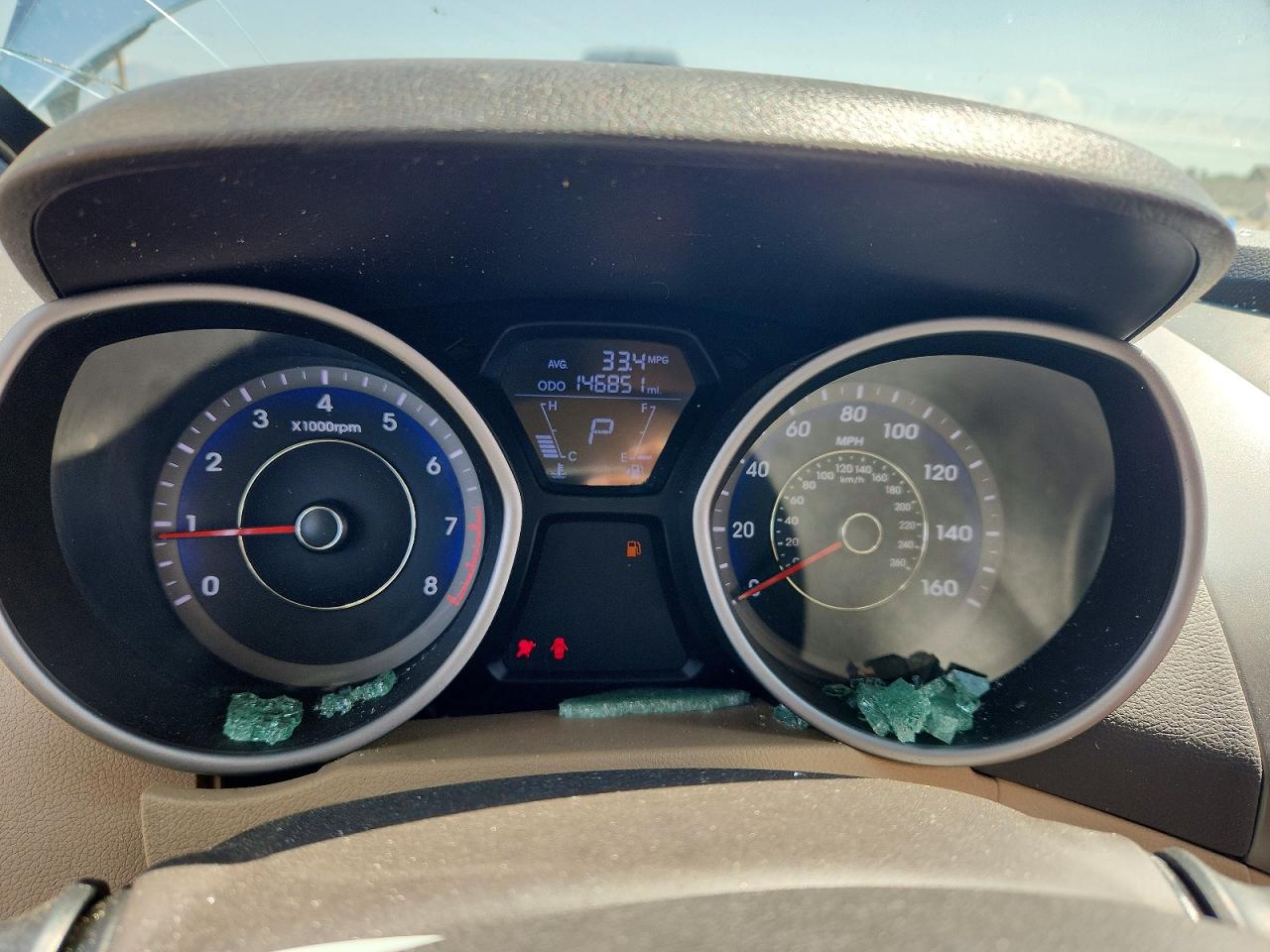 2012 Hyundai Elantra Gls Blue vin: KMHDH4AE8CU292002