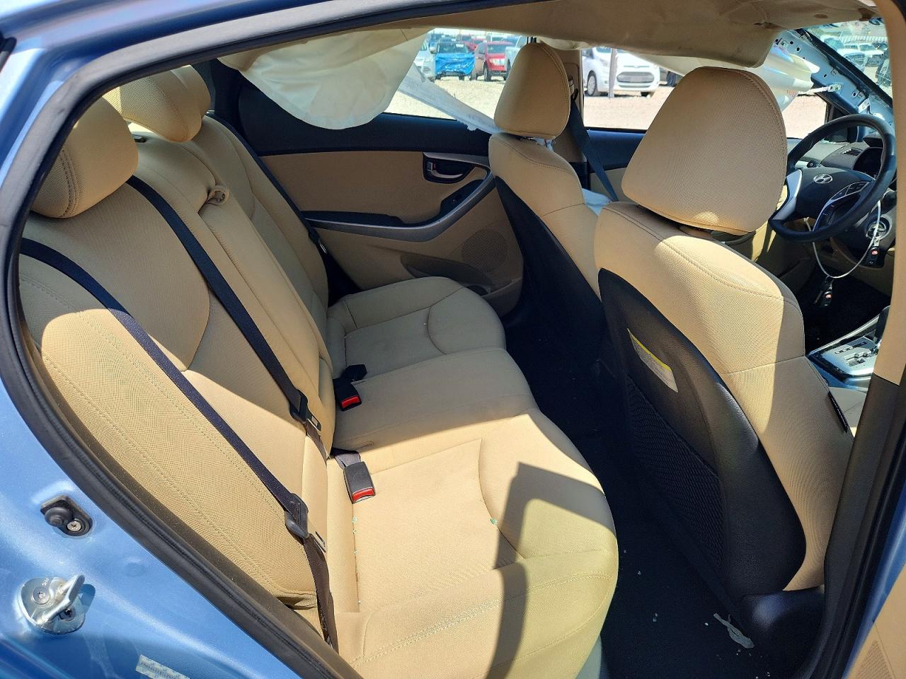 2012 Hyundai Elantra Gls Blue vin: KMHDH4AE8CU292002