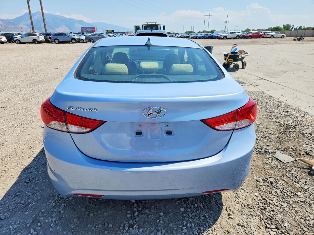 2012 Hyundai Elantra Gls Blue vin: KMHDH4AE8CU292002