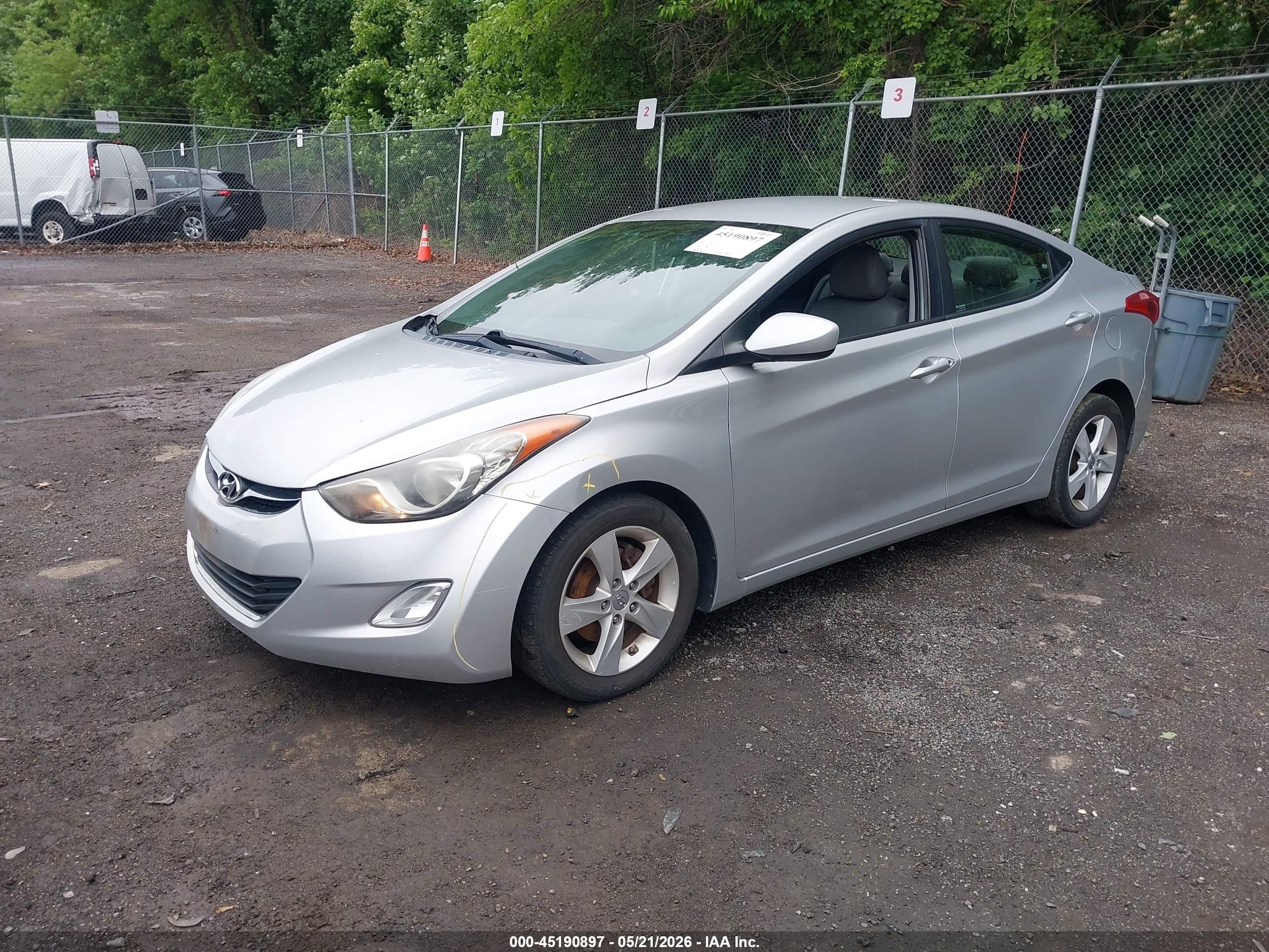 2012 Hyundai Elantra Gls (ulsan Plant) Silver vin: KMHDH4AE8CU298544