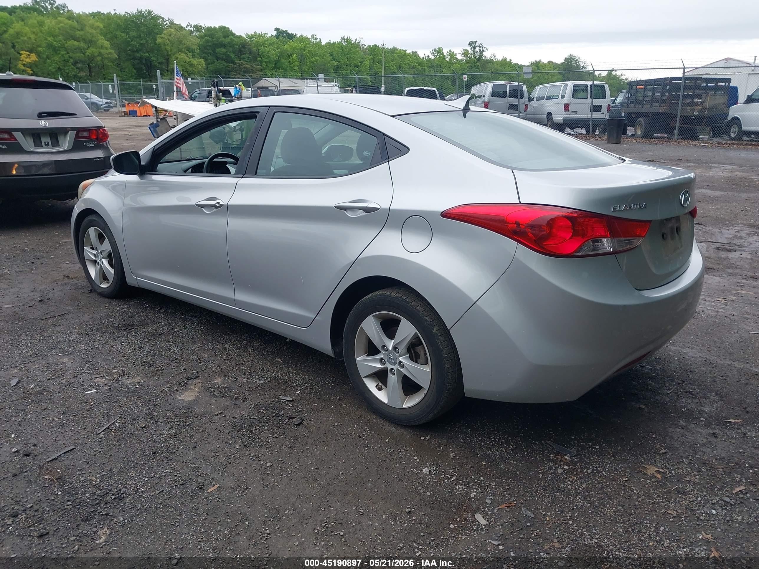 2012 Hyundai Elantra Gls (ulsan Plant) Silver vin: KMHDH4AE8CU298544