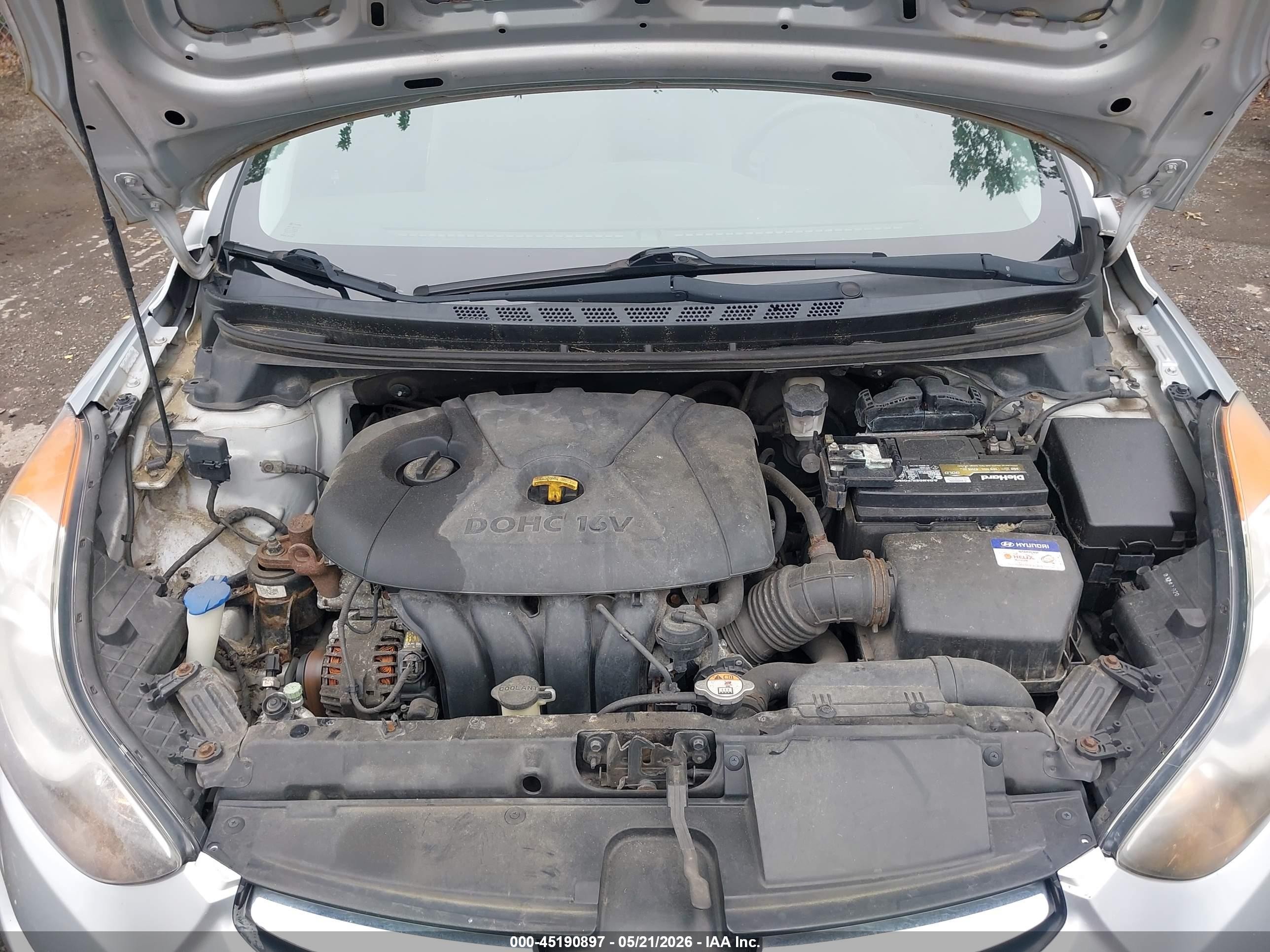 2012 Hyundai Elantra Gls (ulsan Plant) Silver vin: KMHDH4AE8CU298544
