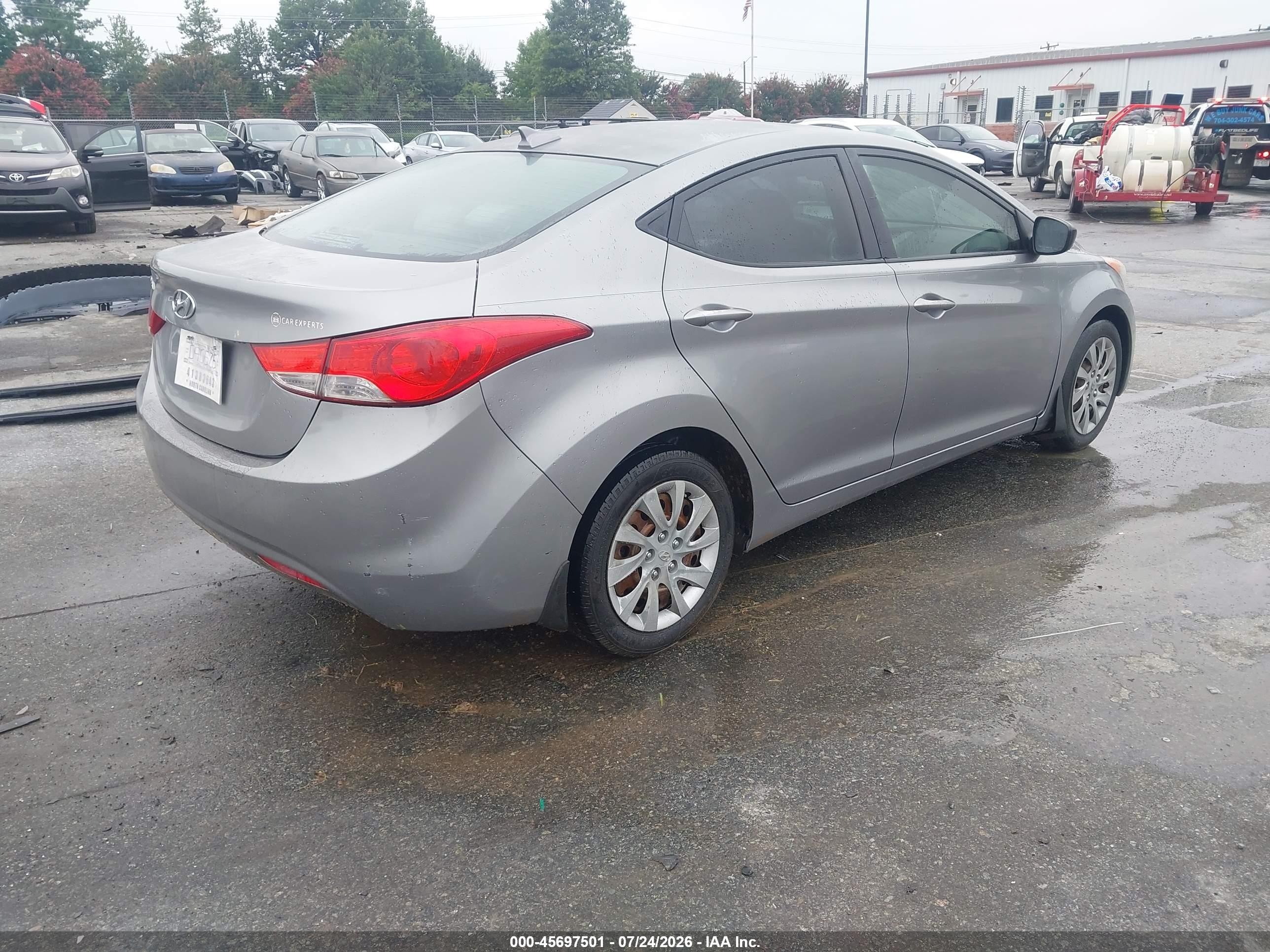 2012 Hyundai Elantra Gls (ulsan Plant) Серый vin: KMHDH4AE8CU299421