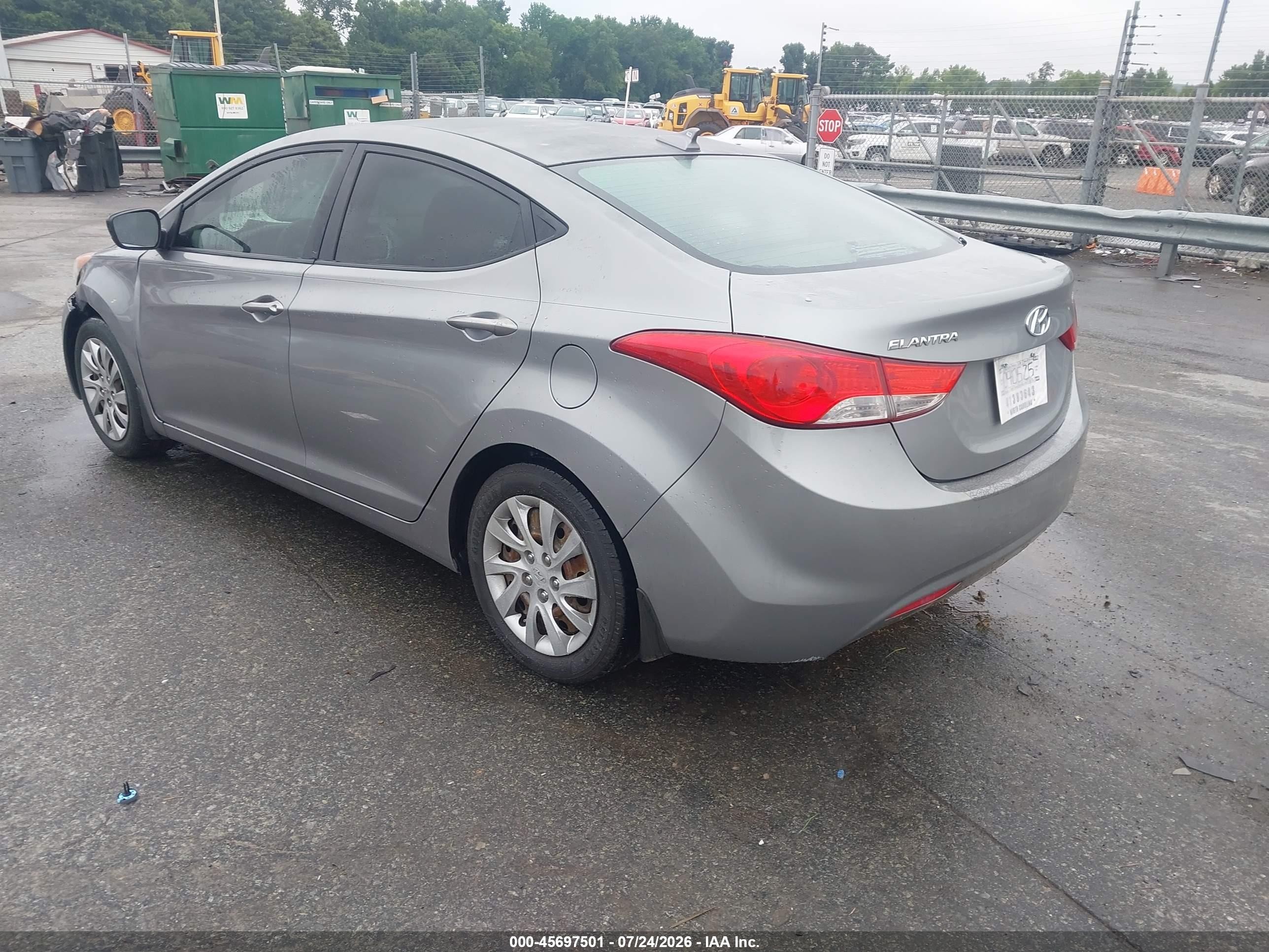 2012 Hyundai Elantra Gls (ulsan Plant) Серый vin: KMHDH4AE8CU299421