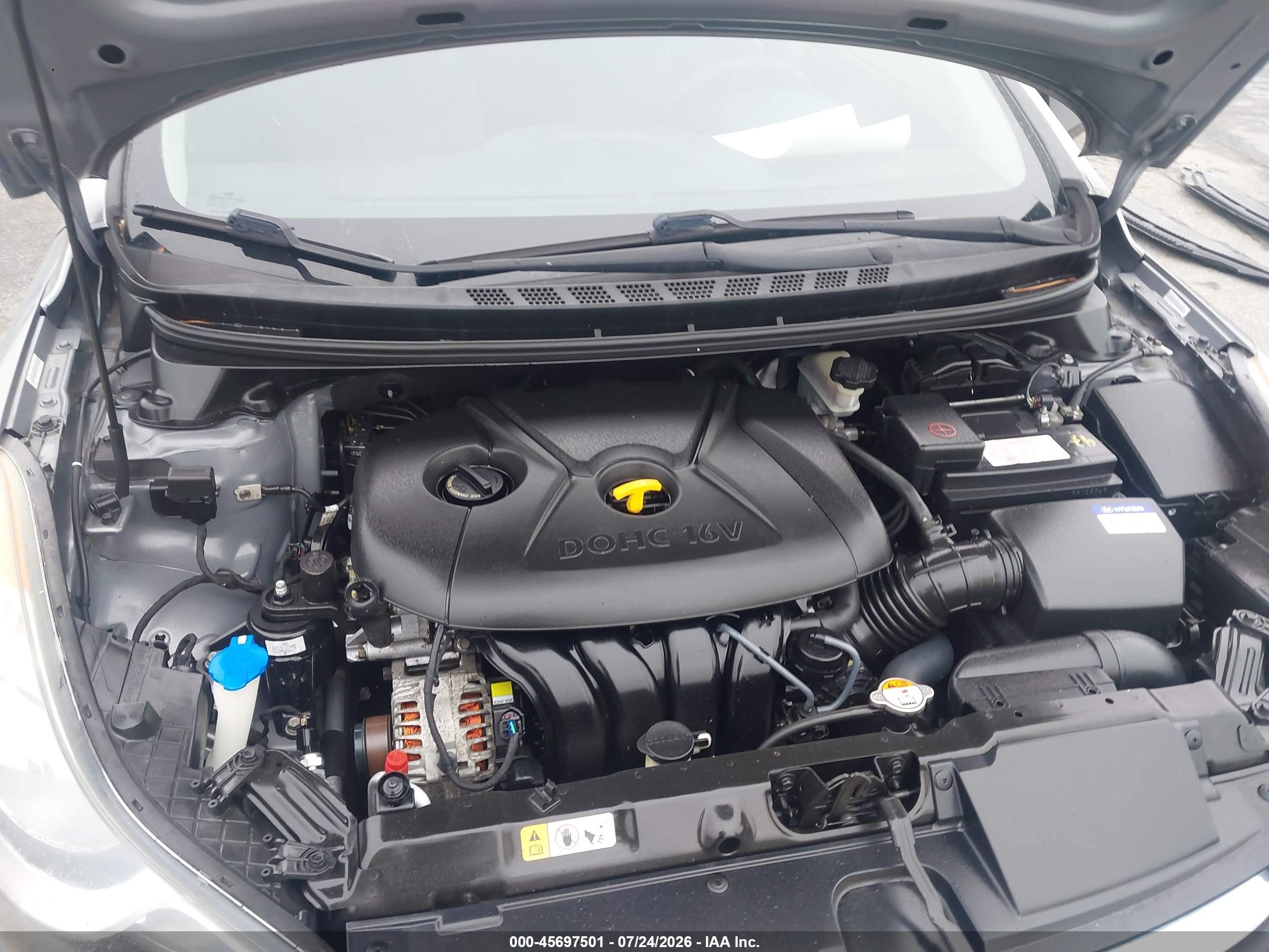2012 Hyundai Elantra Gls (ulsan Plant) Серый vin: KMHDH4AE8CU299421