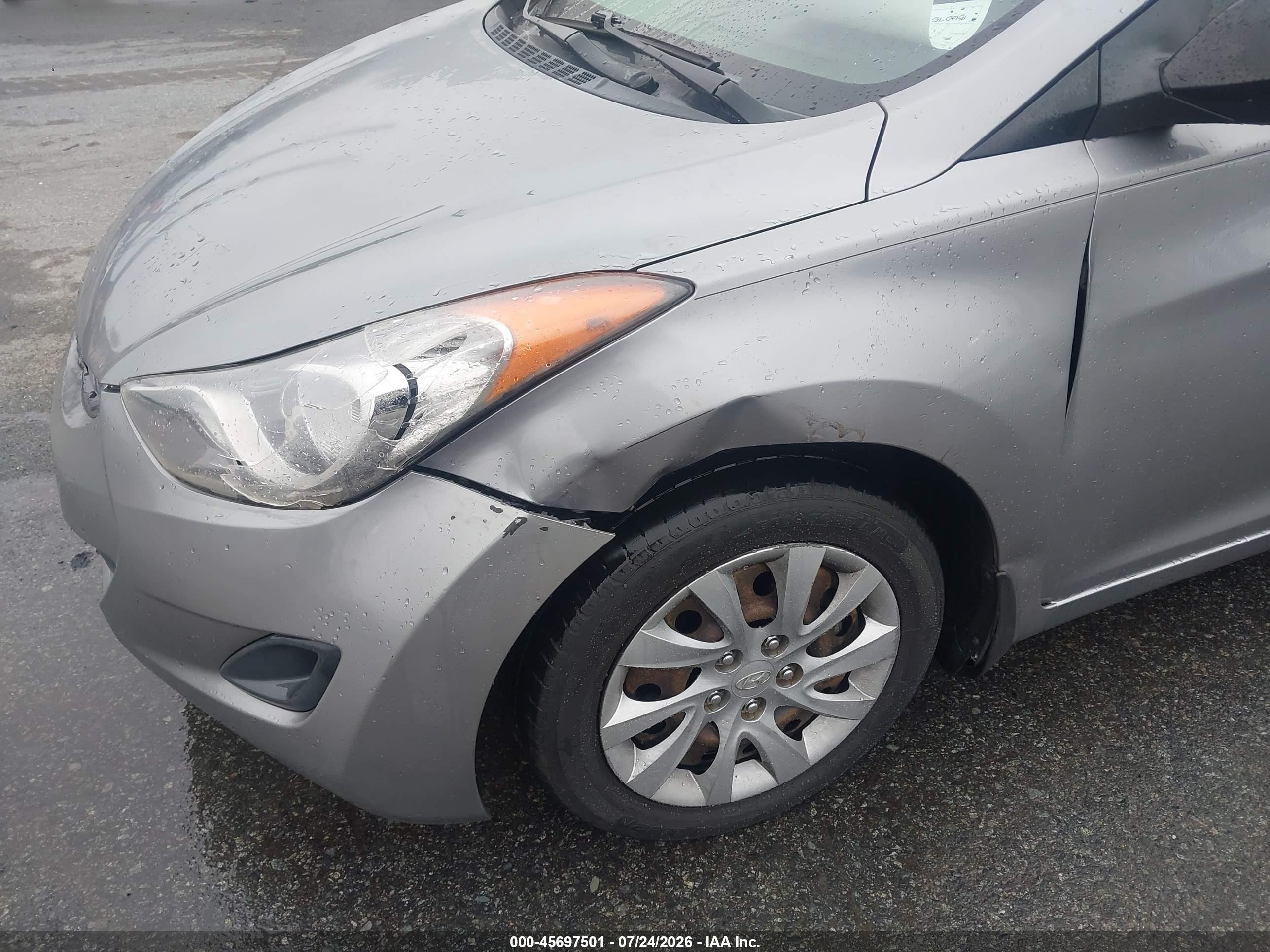 2012 Hyundai Elantra Gls (ulsan Plant) Серый vin: KMHDH4AE8CU299421