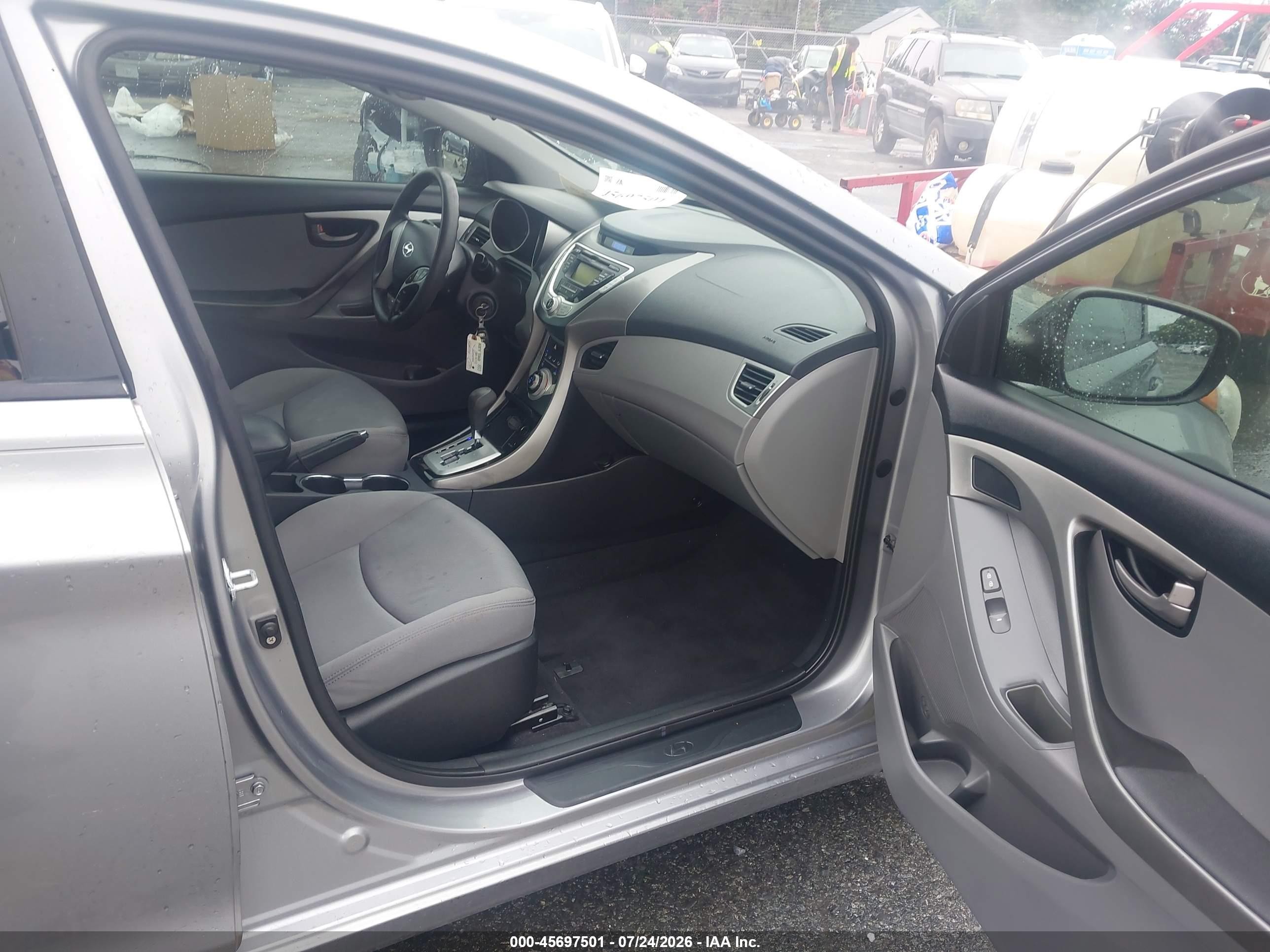 2012 Hyundai Elantra Gls (ulsan Plant) Серый vin: KMHDH4AE8CU299421