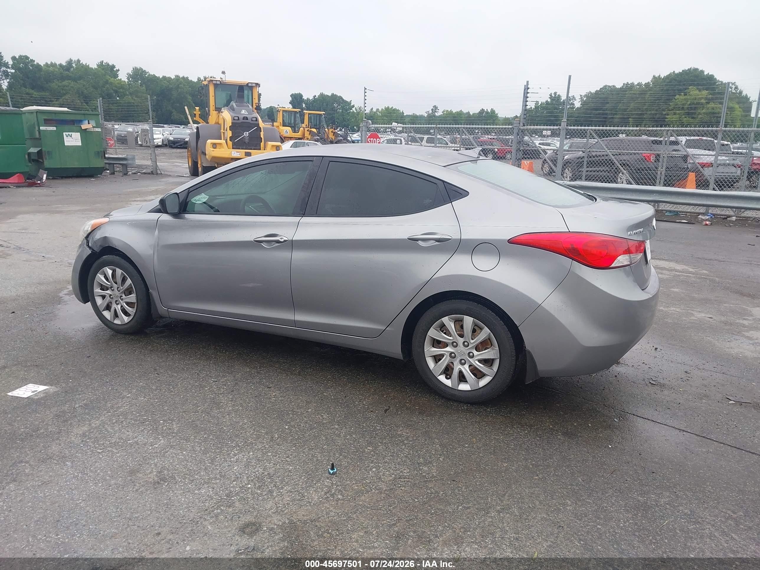 2012 Hyundai Elantra Gls (ulsan Plant) Серый vin: KMHDH4AE8CU299421