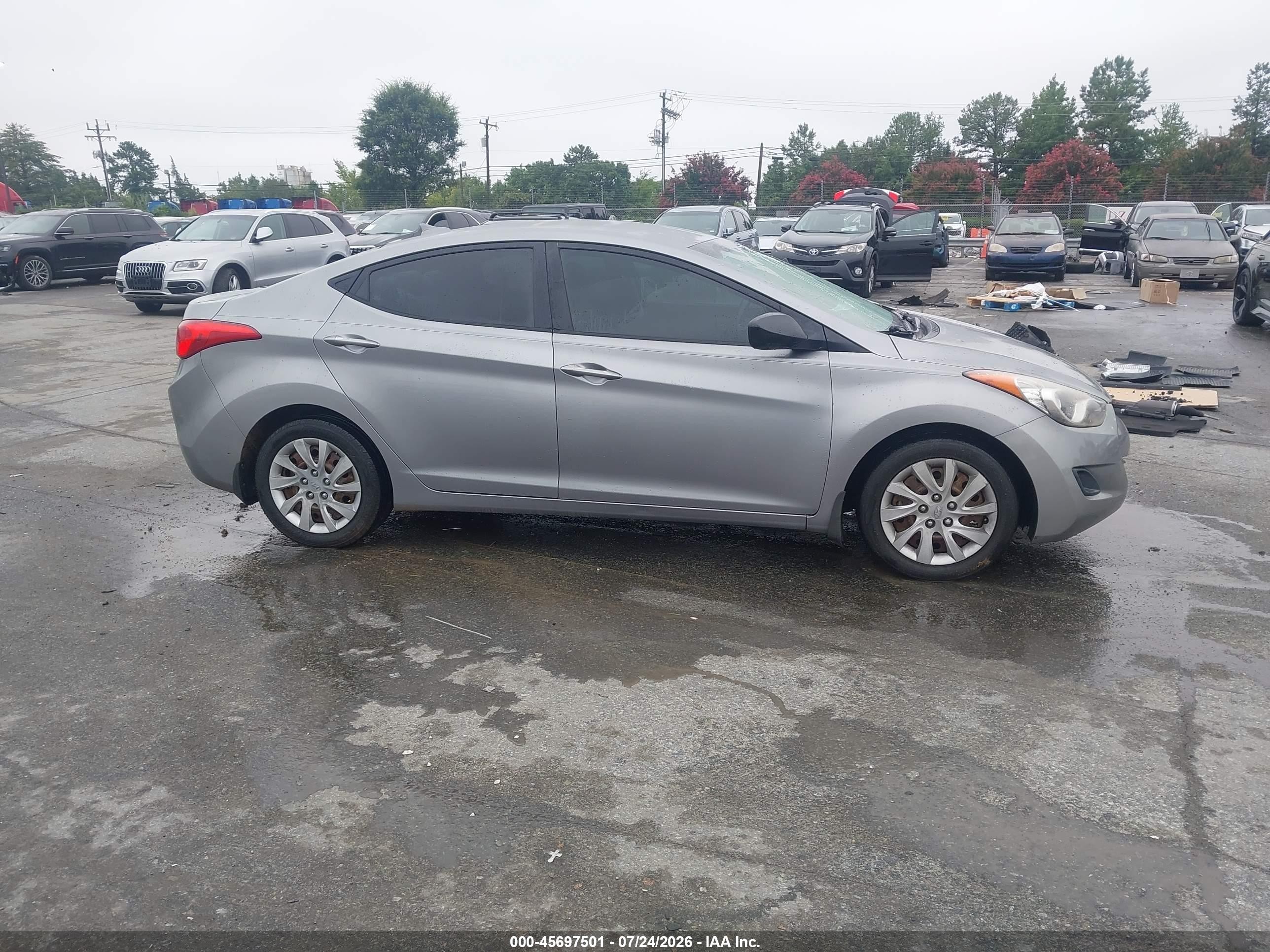 2012 Hyundai Elantra Gls (ulsan Plant) Серый vin: KMHDH4AE8CU299421