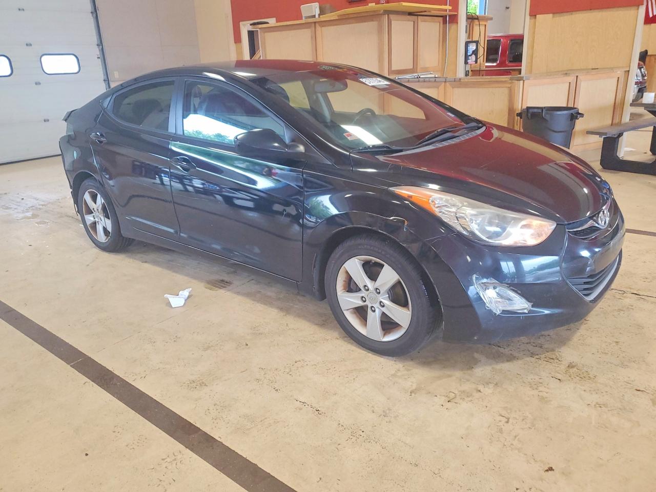 2012 Hyundai Elantra Gls Black vin: KMHDH4AE8CU301300
