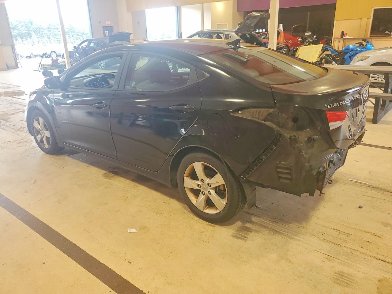 2012 Hyundai Elantra Gls Black vin: KMHDH4AE8CU301300