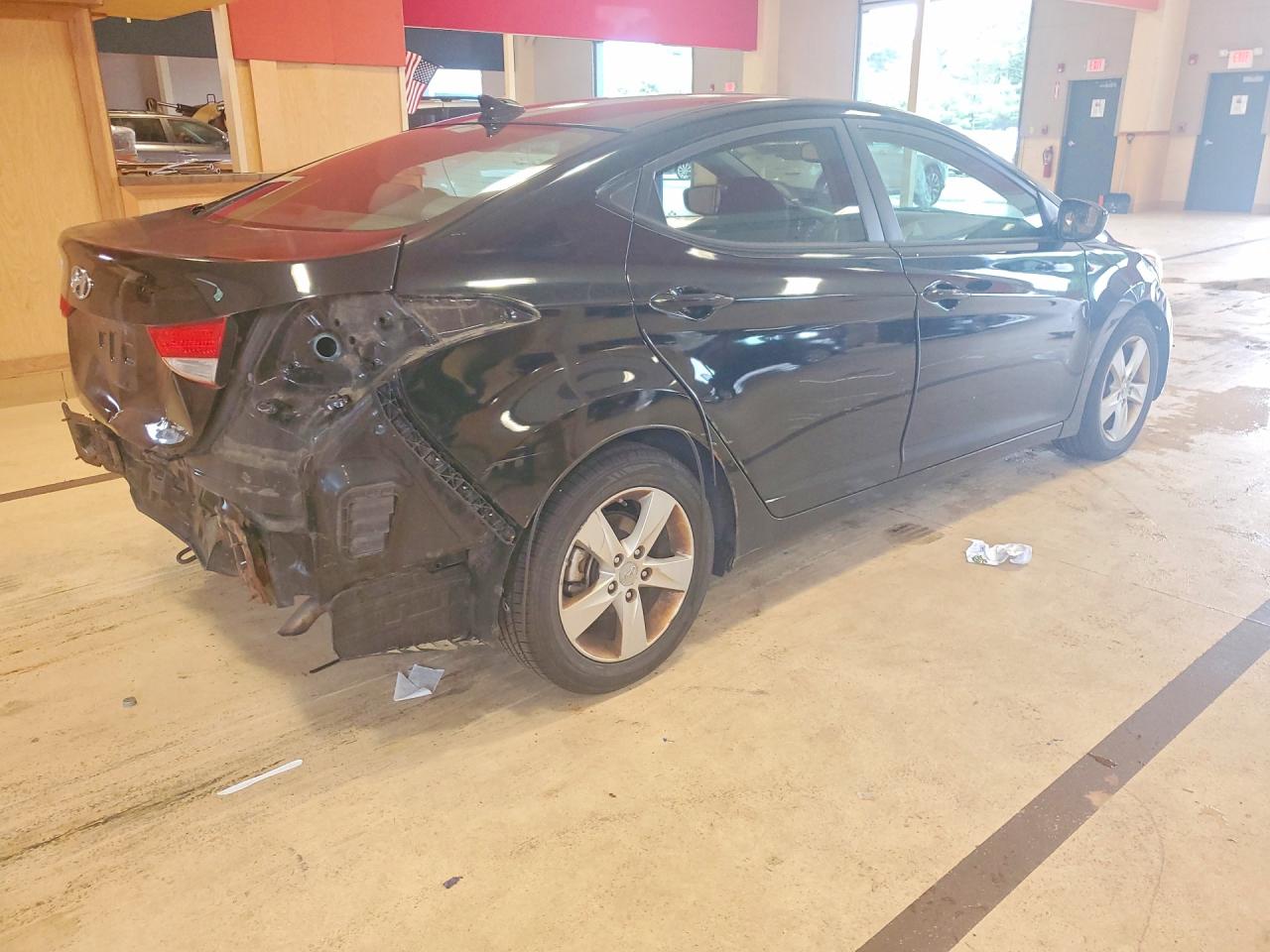 2012 Hyundai Elantra Gls Black vin: KMHDH4AE8CU301300