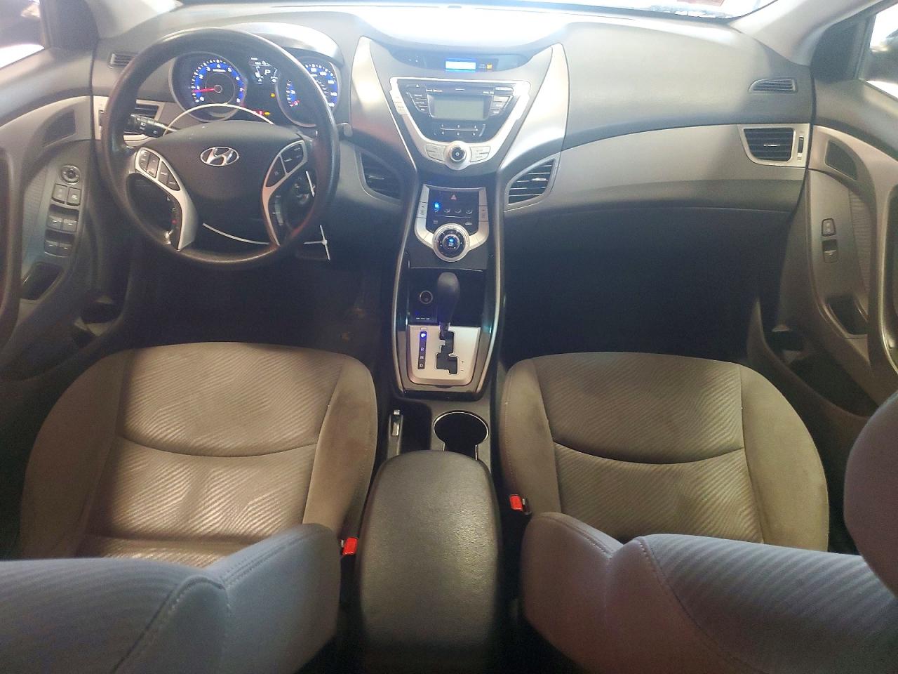 2012 Hyundai Elantra Gls Black vin: KMHDH4AE8CU301300