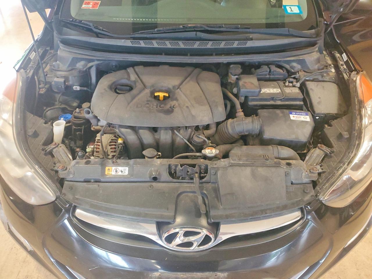 2012 Hyundai Elantra Gls Black vin: KMHDH4AE8CU301300