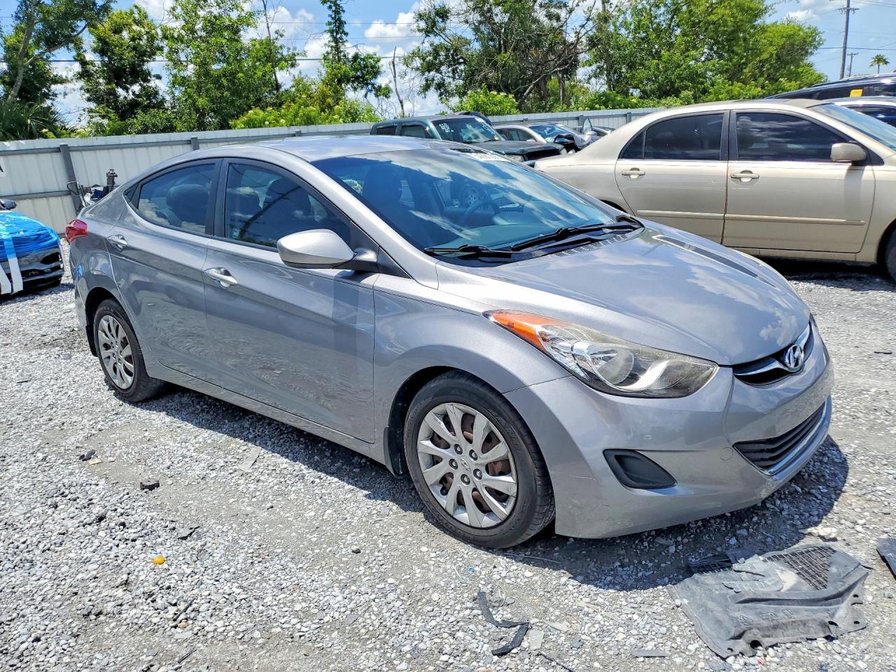 2012 Hyundai Elantra Gls Gray vin: KMHDH4AE8CU318856