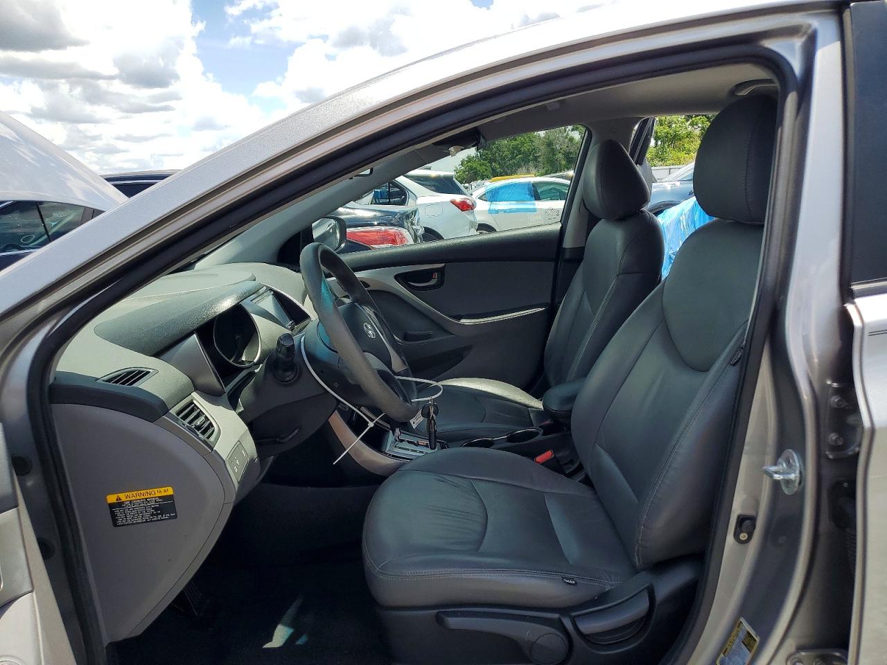 2012 Hyundai Elantra Gls Gray vin: KMHDH4AE8CU318856