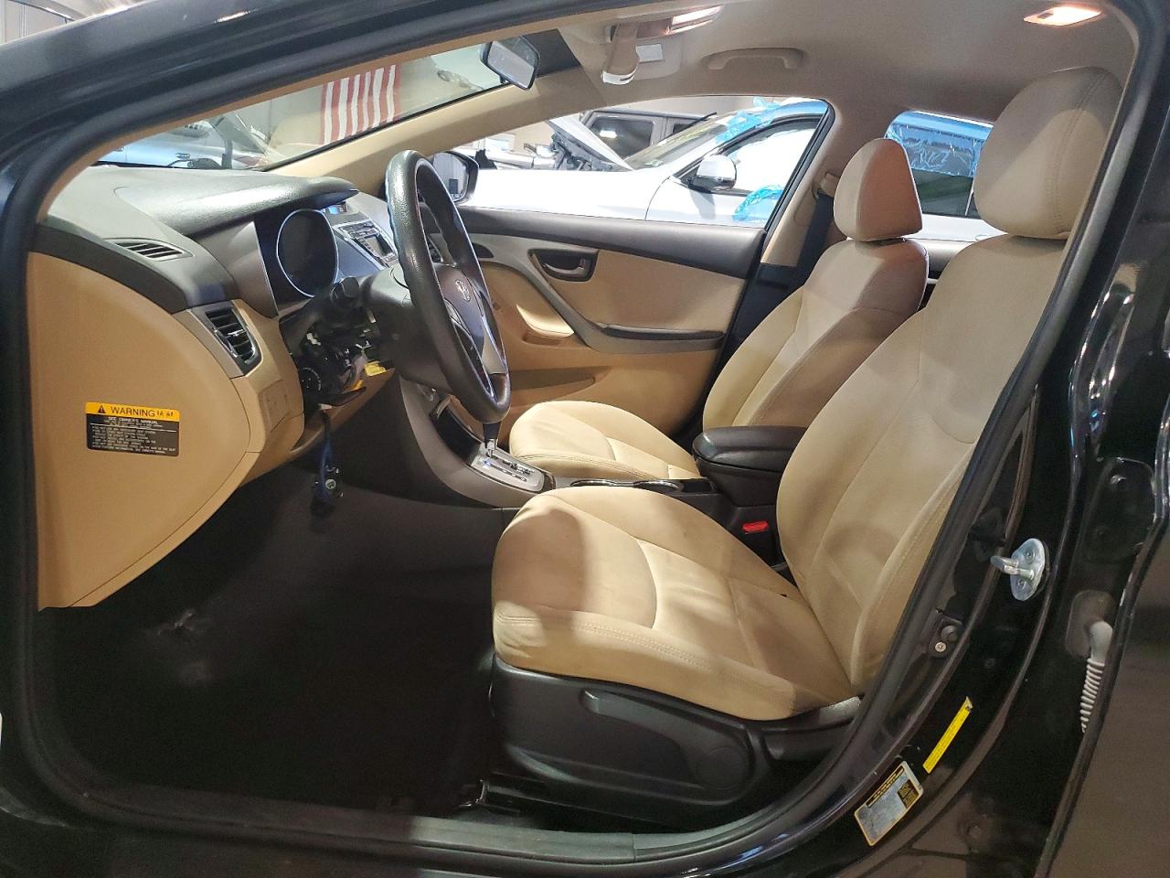 2012 Hyundai Elantra Gls Black vin: KMHDH4AE8CU324544