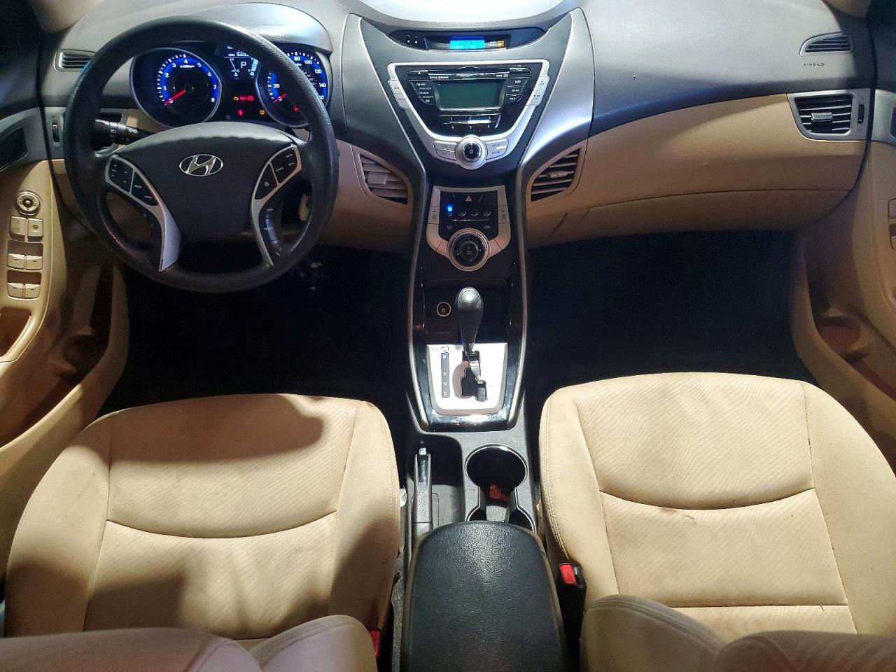 2012 Hyundai Elantra Gls Black vin: KMHDH4AE8CU324544