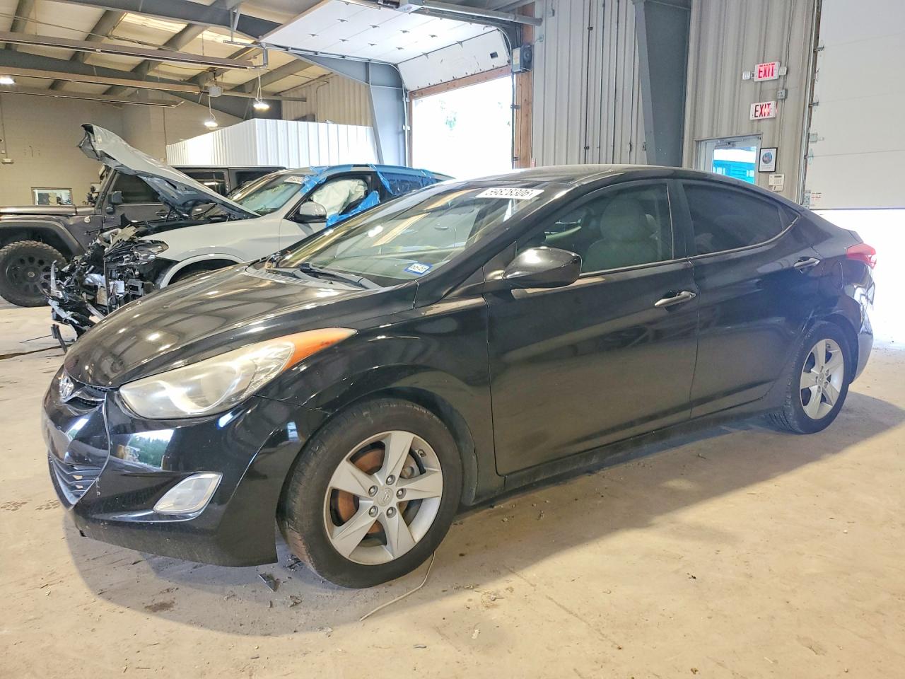 2012 Hyundai Elantra Gls Black vin: KMHDH4AE8CU324544