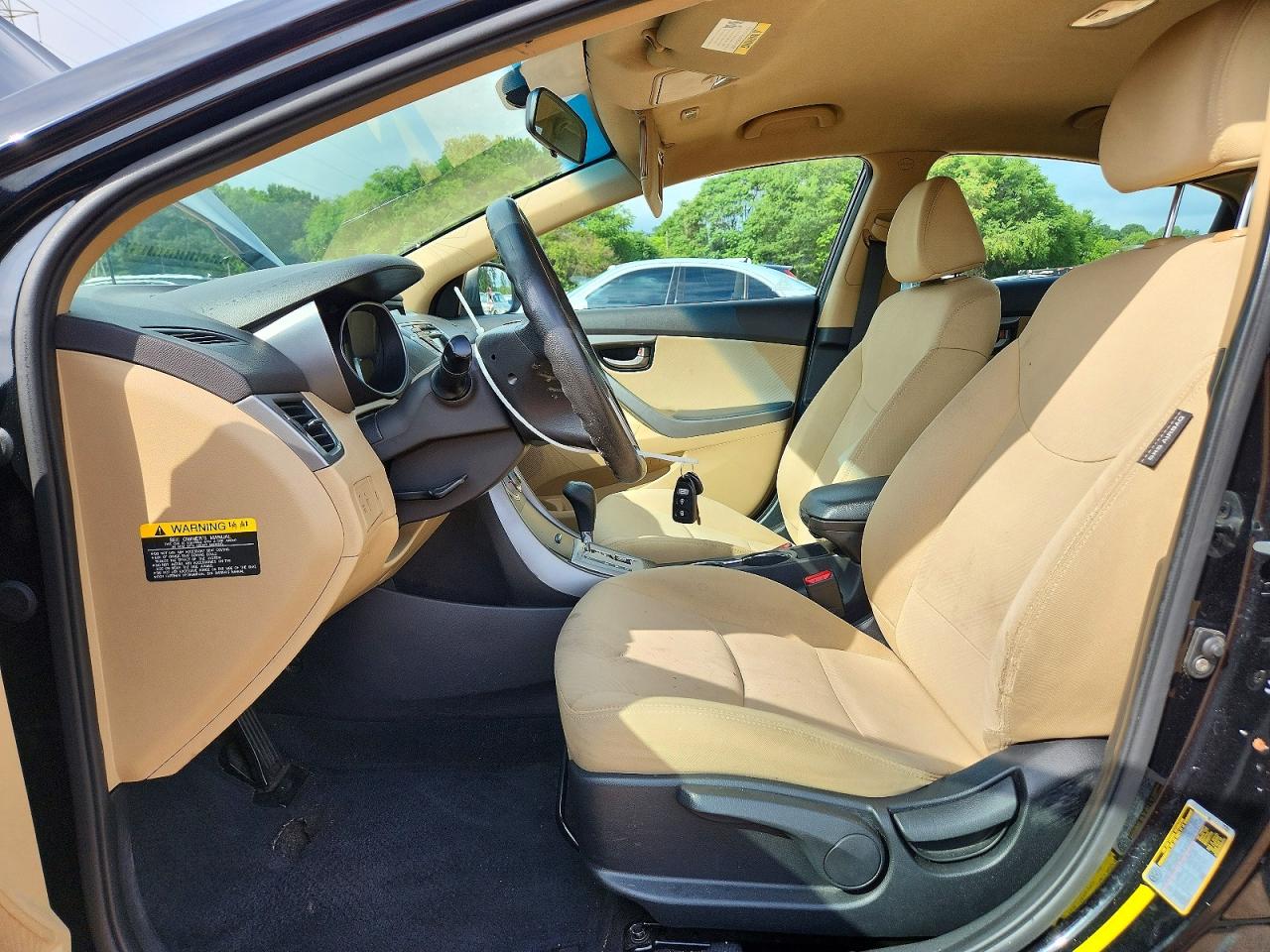 2012 Hyundai Elantra Gls Black vin: KMHDH4AE8CU338461