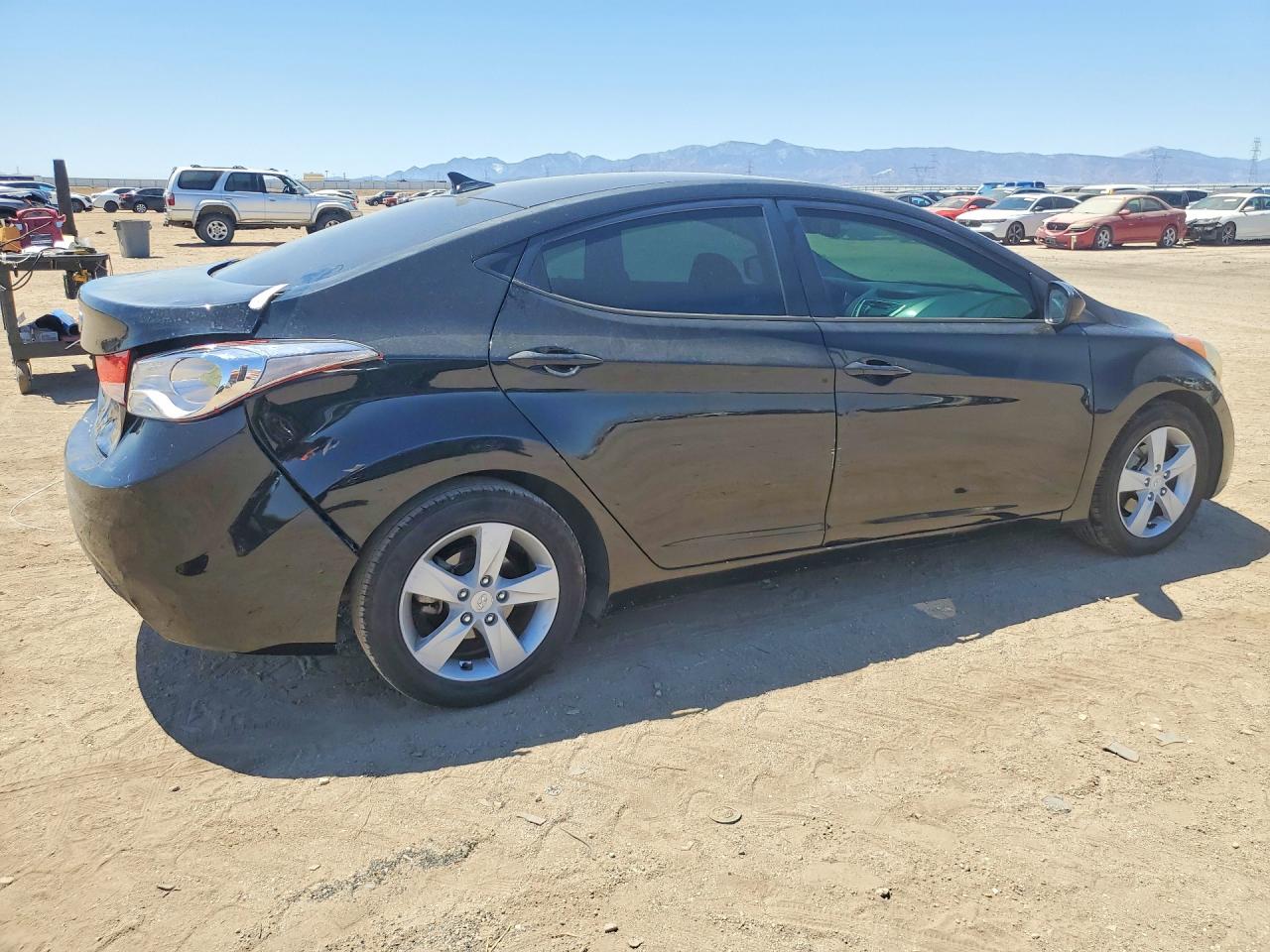 2012 Hyundai Elantra Gls Black vin: KMHDH4AE8CU352408