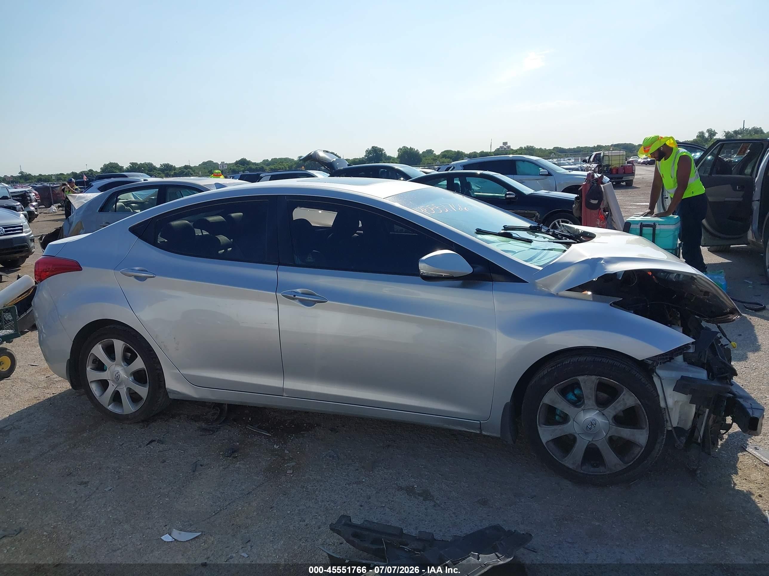 2012 Hyundai Elantra Limited (ulsan Plant) Silver vin: KMHDH4AE8CU366096