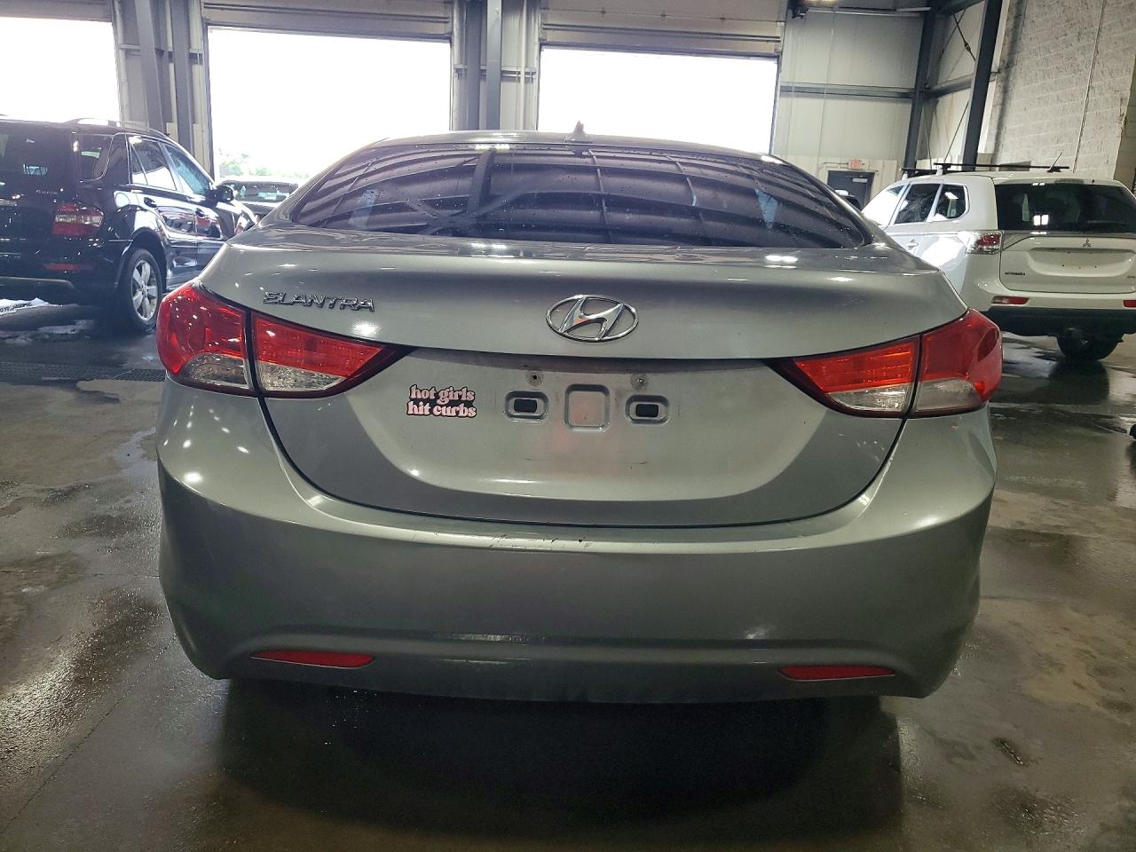 2012 Hyundai Elantra Gls Silver vin: KMHDH4AE8CU375347
