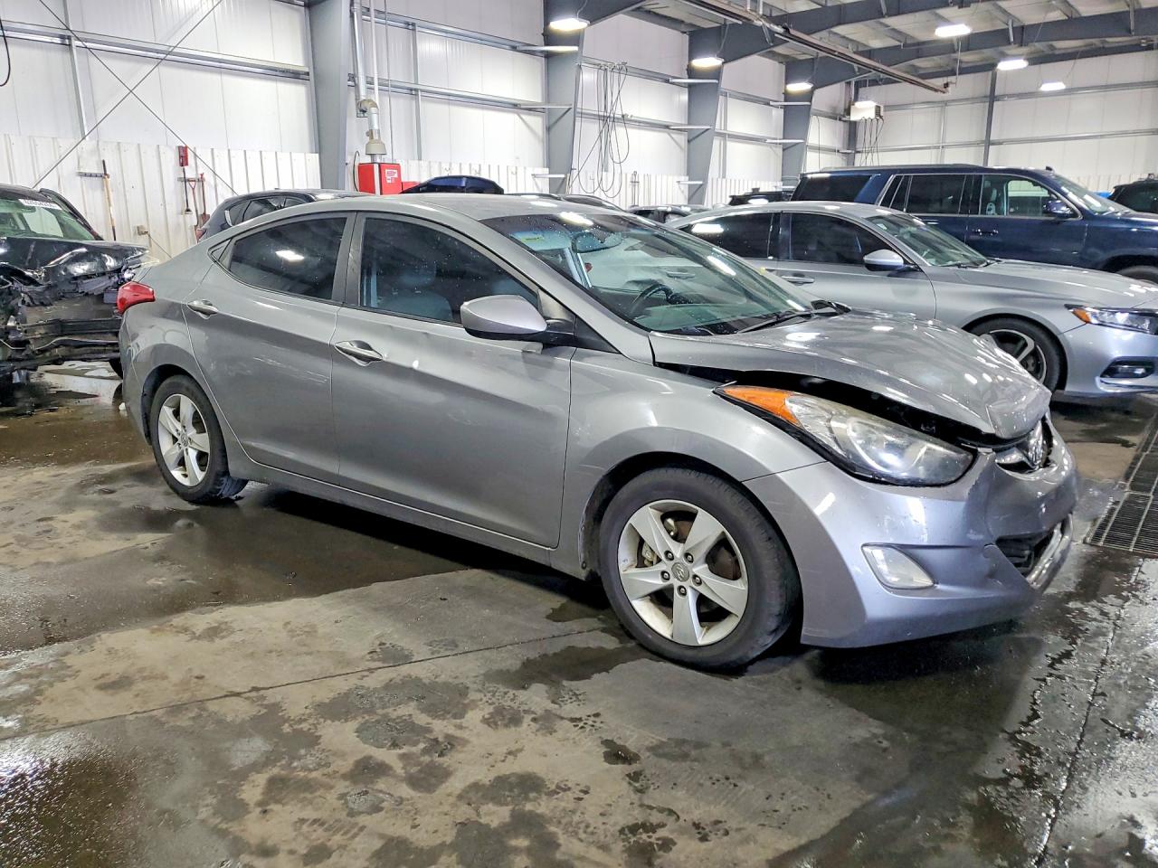 2012 Hyundai Elantra Gls Silver vin: KMHDH4AE8CU375347