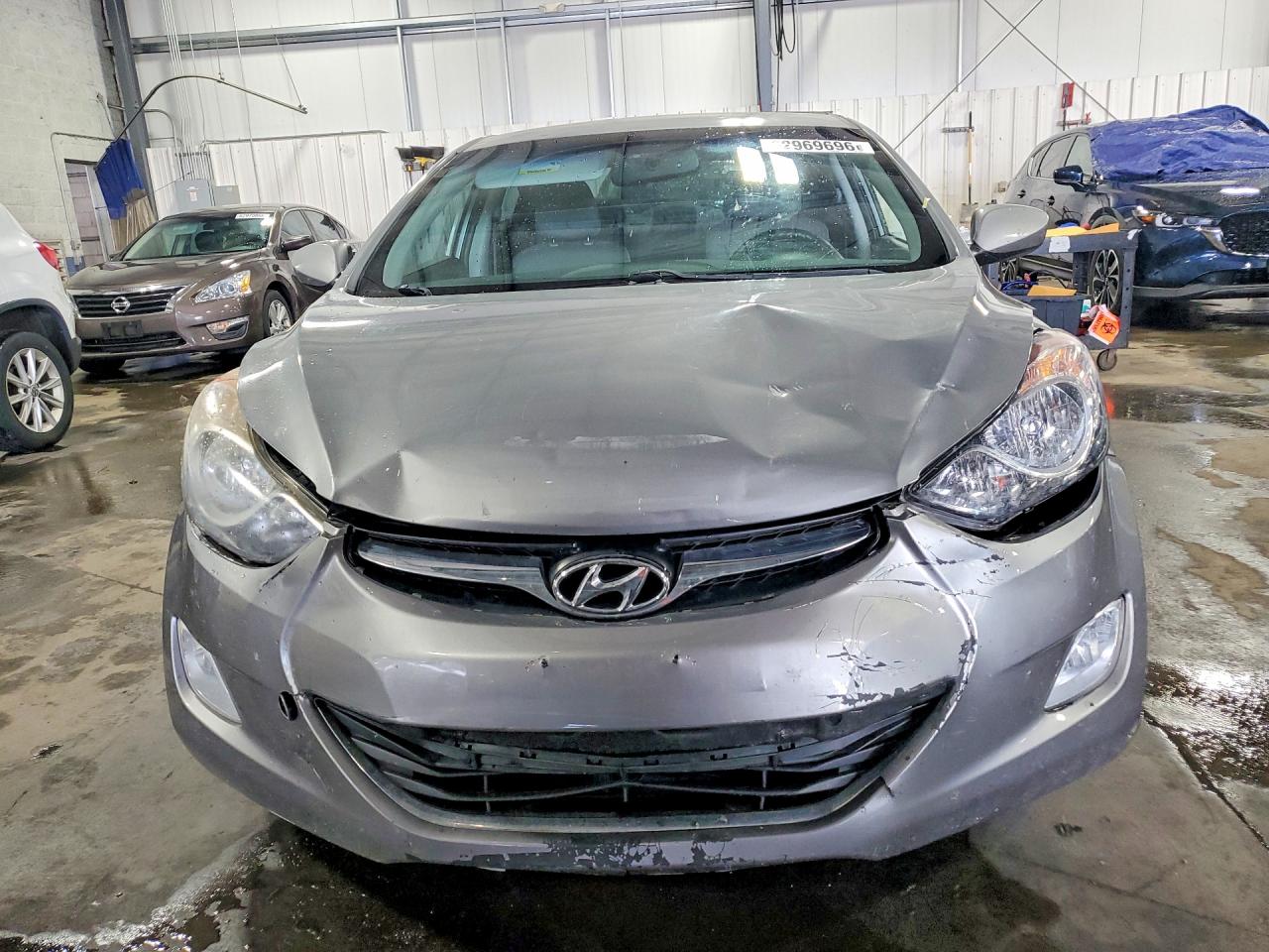 2012 Hyundai Elantra Gls Silver vin: KMHDH4AE8CU375347