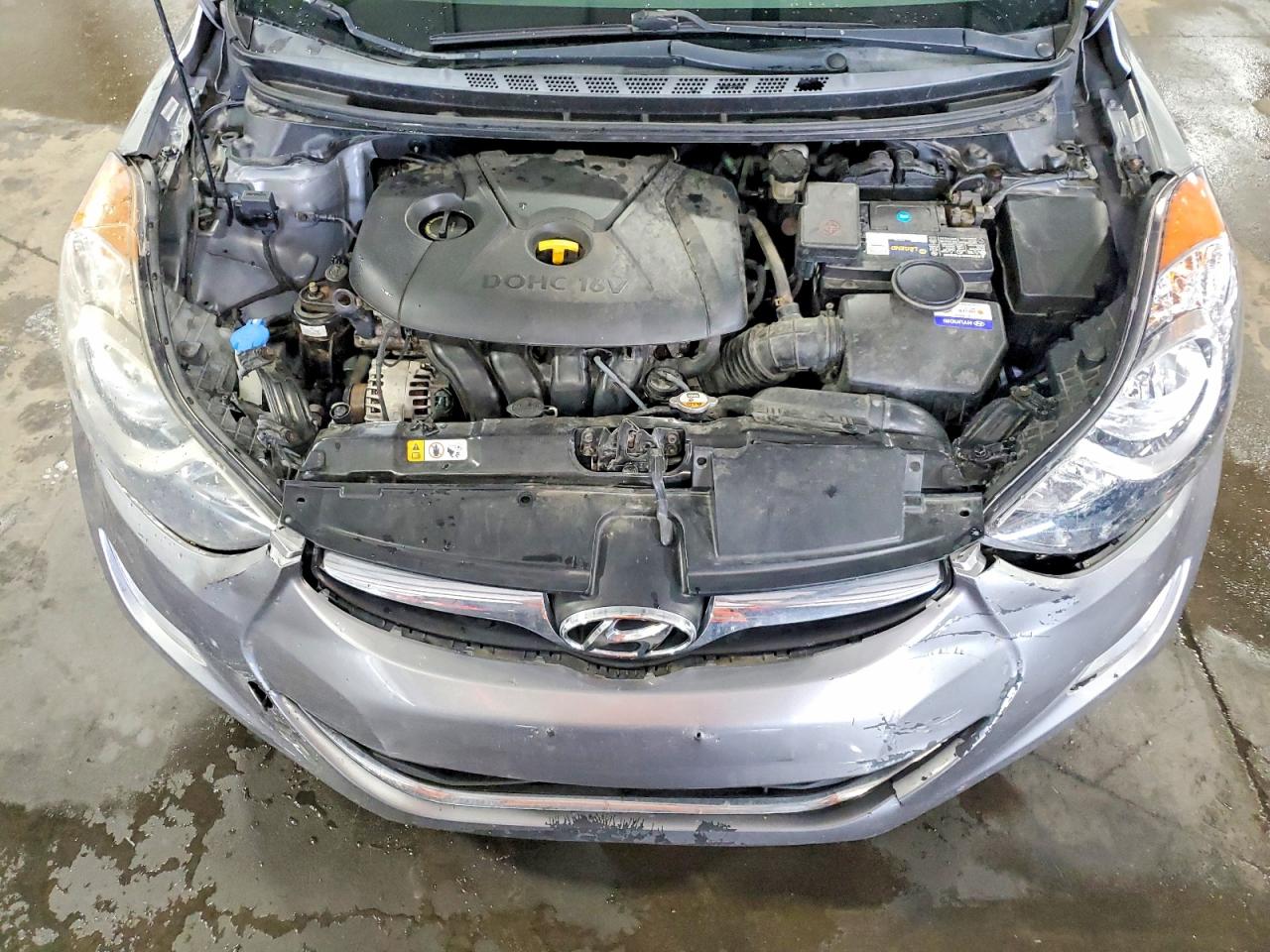 2012 Hyundai Elantra Gls Silver vin: KMHDH4AE8CU375347