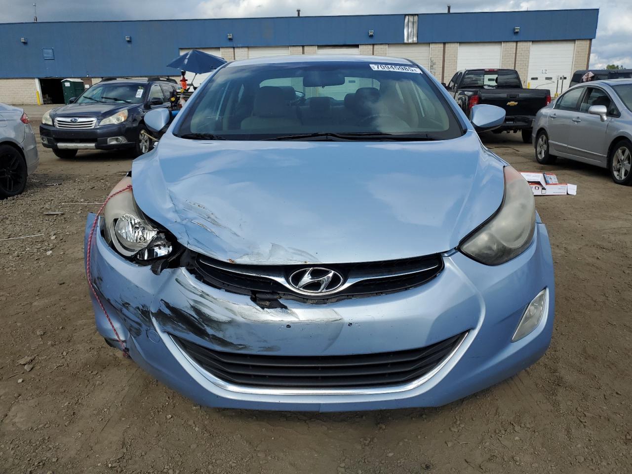 2012 Hyundai Elantra Gls Blue vin: KMHDH4AE8CU392567