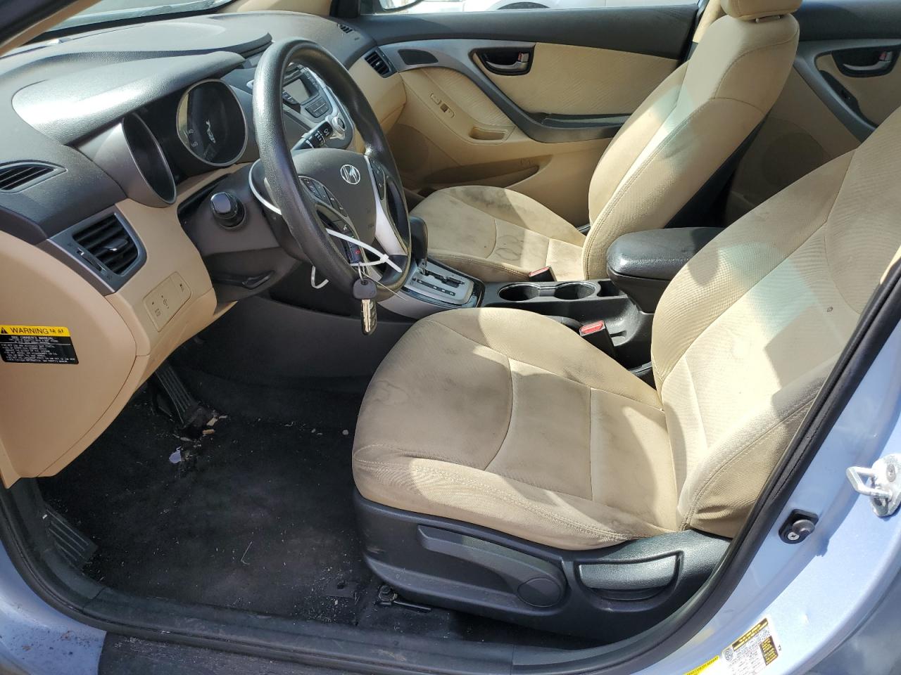 2012 Hyundai Elantra Gls Blue vin: KMHDH4AE8CU392567