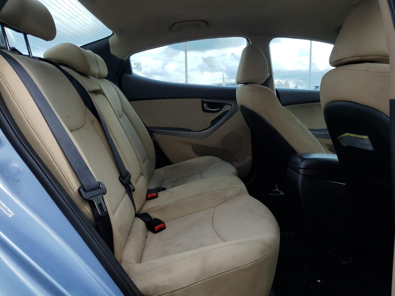 2012 Hyundai Elantra Gls Blue vin: KMHDH4AE8CU392567