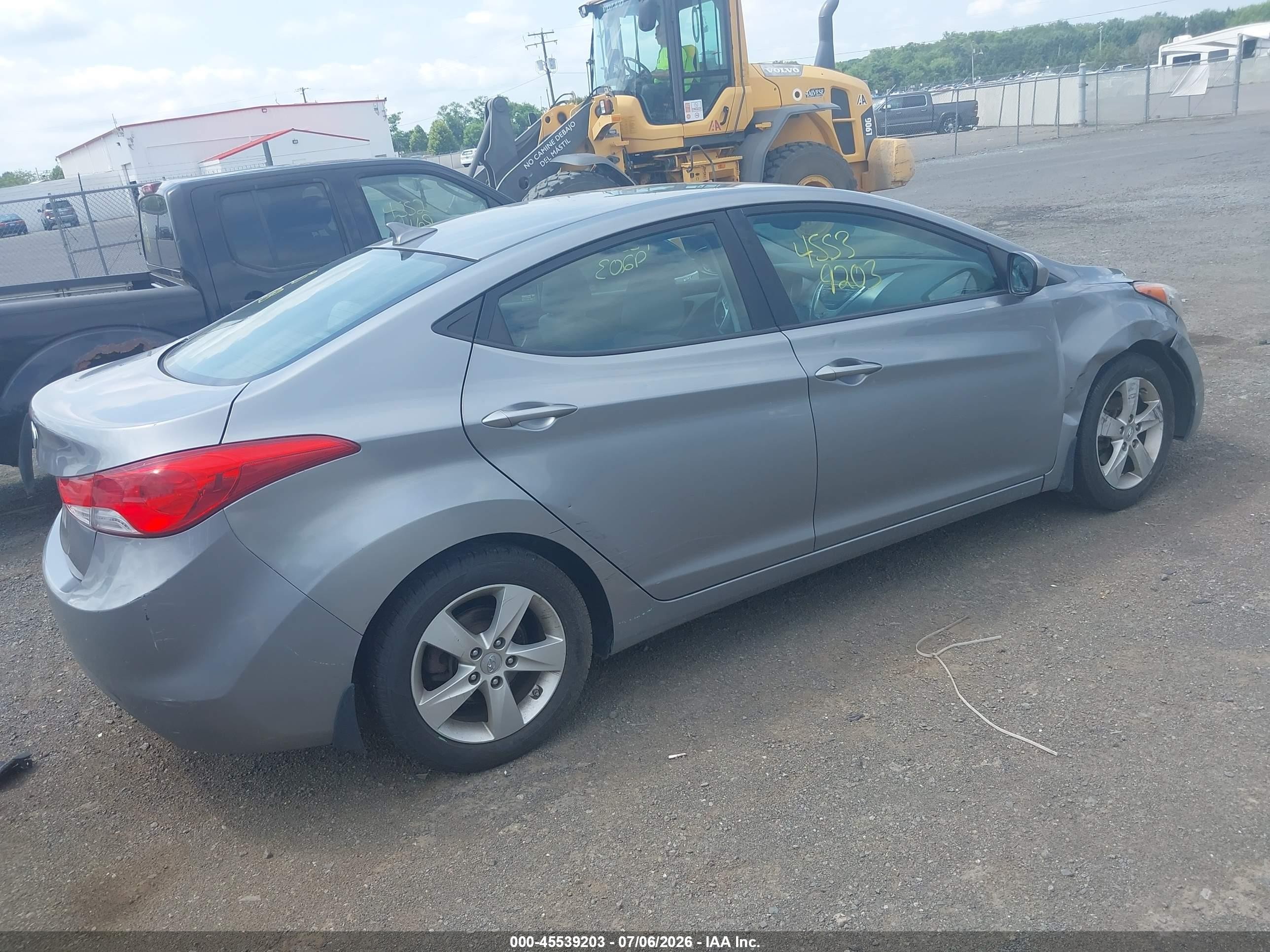 2012 Hyundai Elantra Gls (ulsan Plant) Gray vin: KMHDH4AE8CU393654