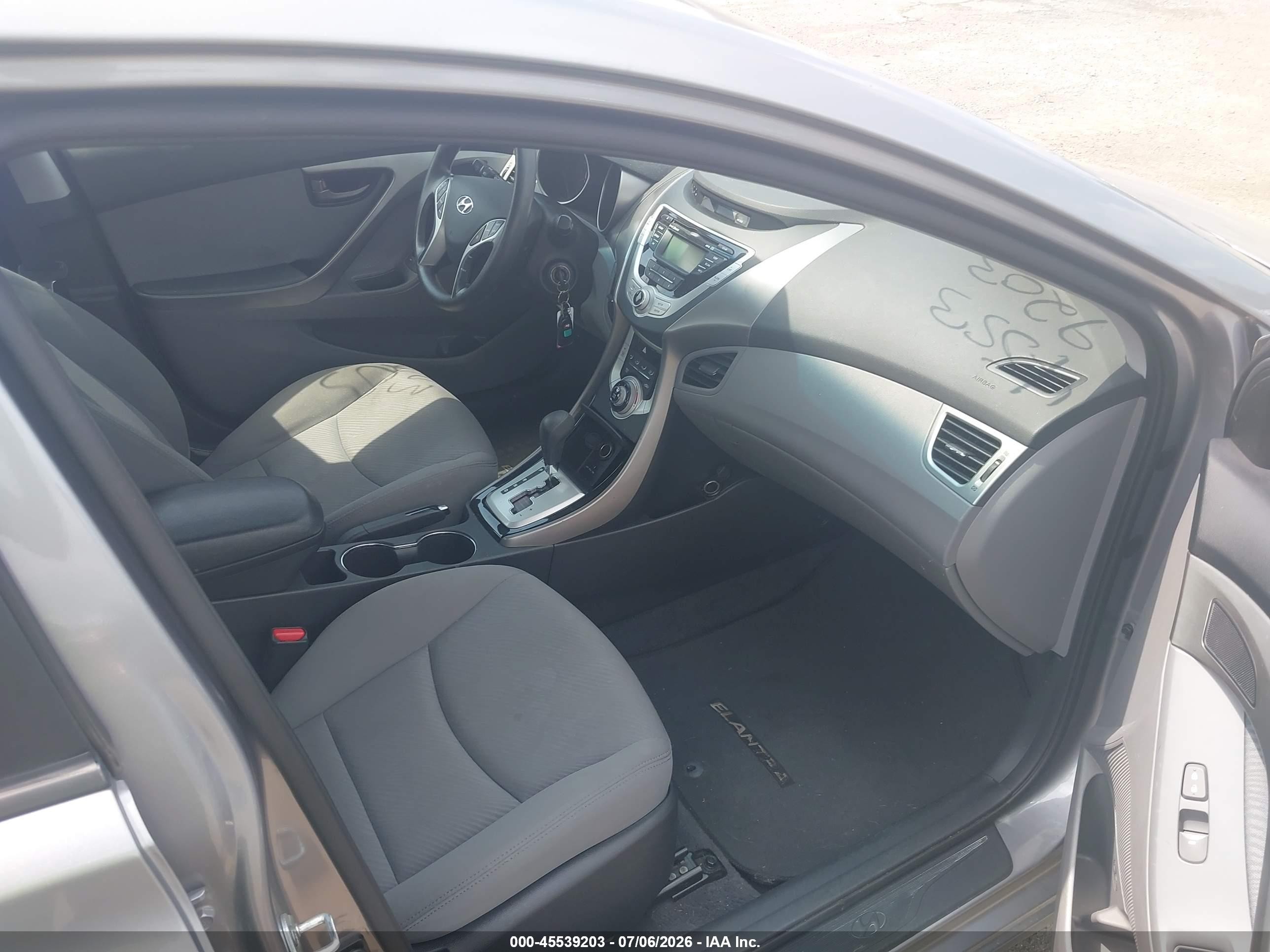2012 Hyundai Elantra Gls (ulsan Plant) Gray vin: KMHDH4AE8CU393654