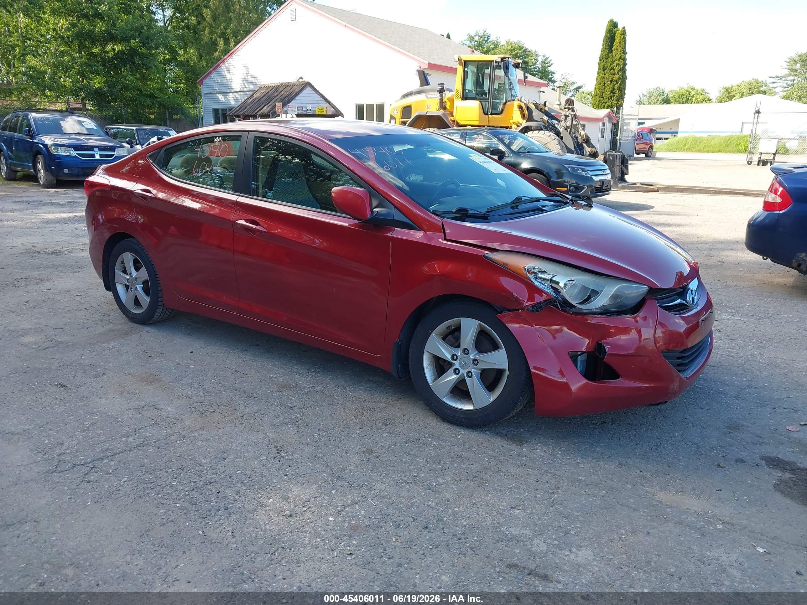 2012 Hyundai Elantra Gls (ulsan Plant) Red vin: KMHDH4AE8CU410078
