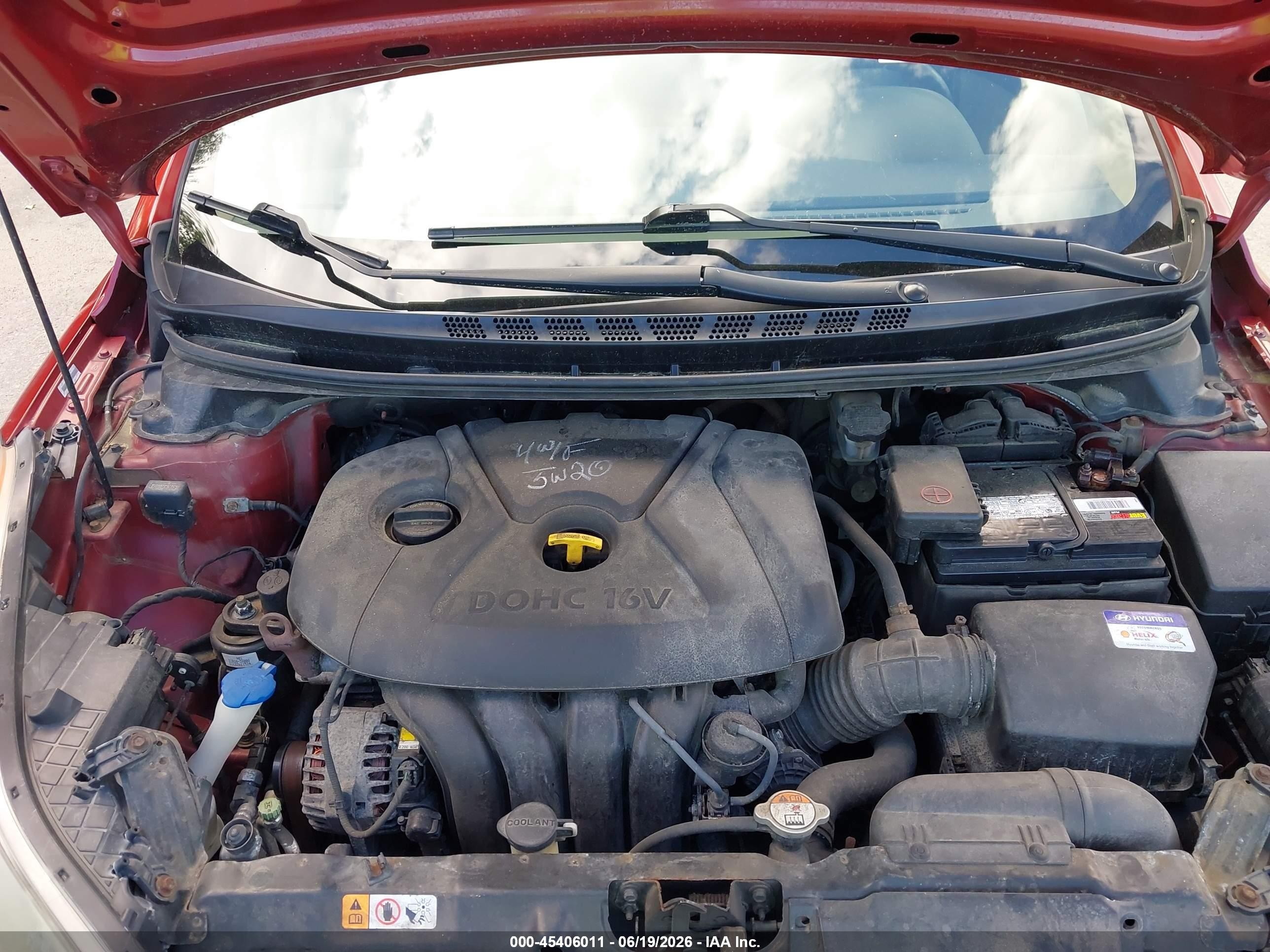 2012 Hyundai Elantra Gls (ulsan Plant) Red vin: KMHDH4AE8CU410078