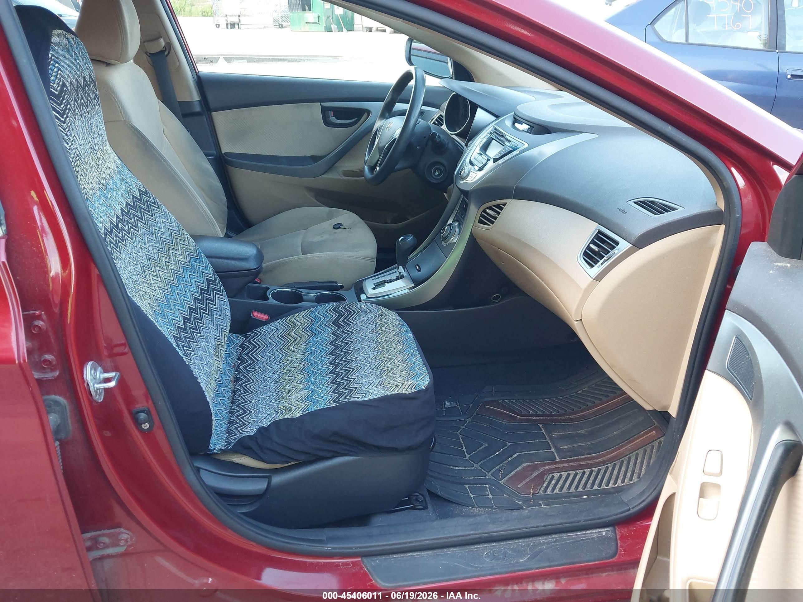 2012 Hyundai Elantra Gls (ulsan Plant) Red vin: KMHDH4AE8CU410078