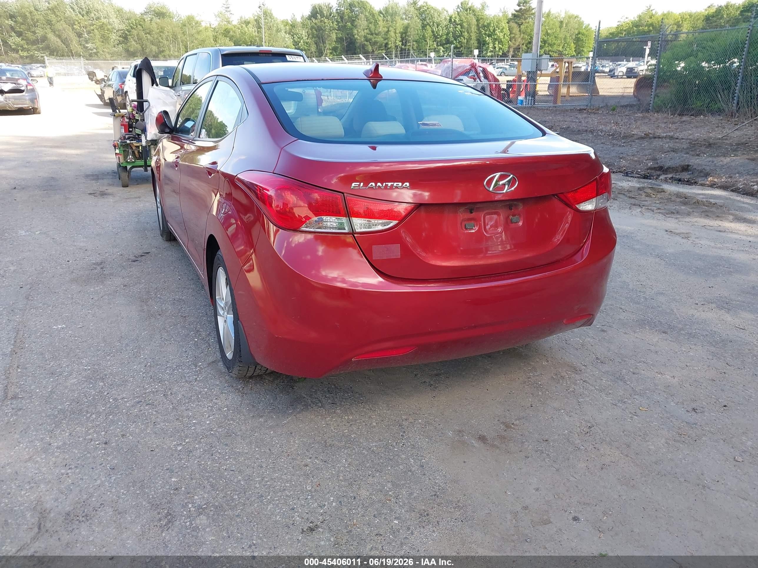 2012 Hyundai Elantra Gls (ulsan Plant) Red vin: KMHDH4AE8CU410078