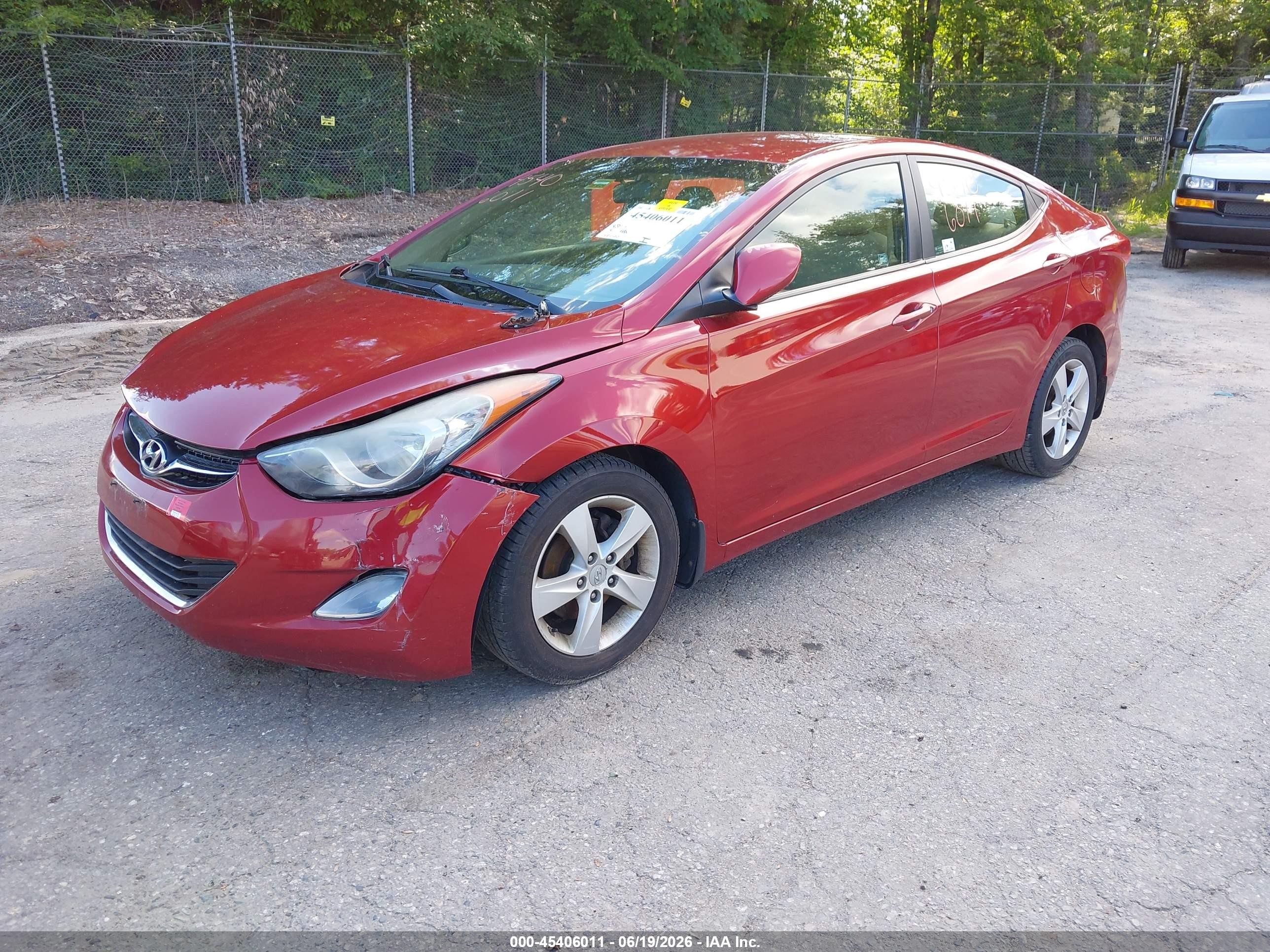 2012 Hyundai Elantra Gls (ulsan Plant) Red vin: KMHDH4AE8CU410078